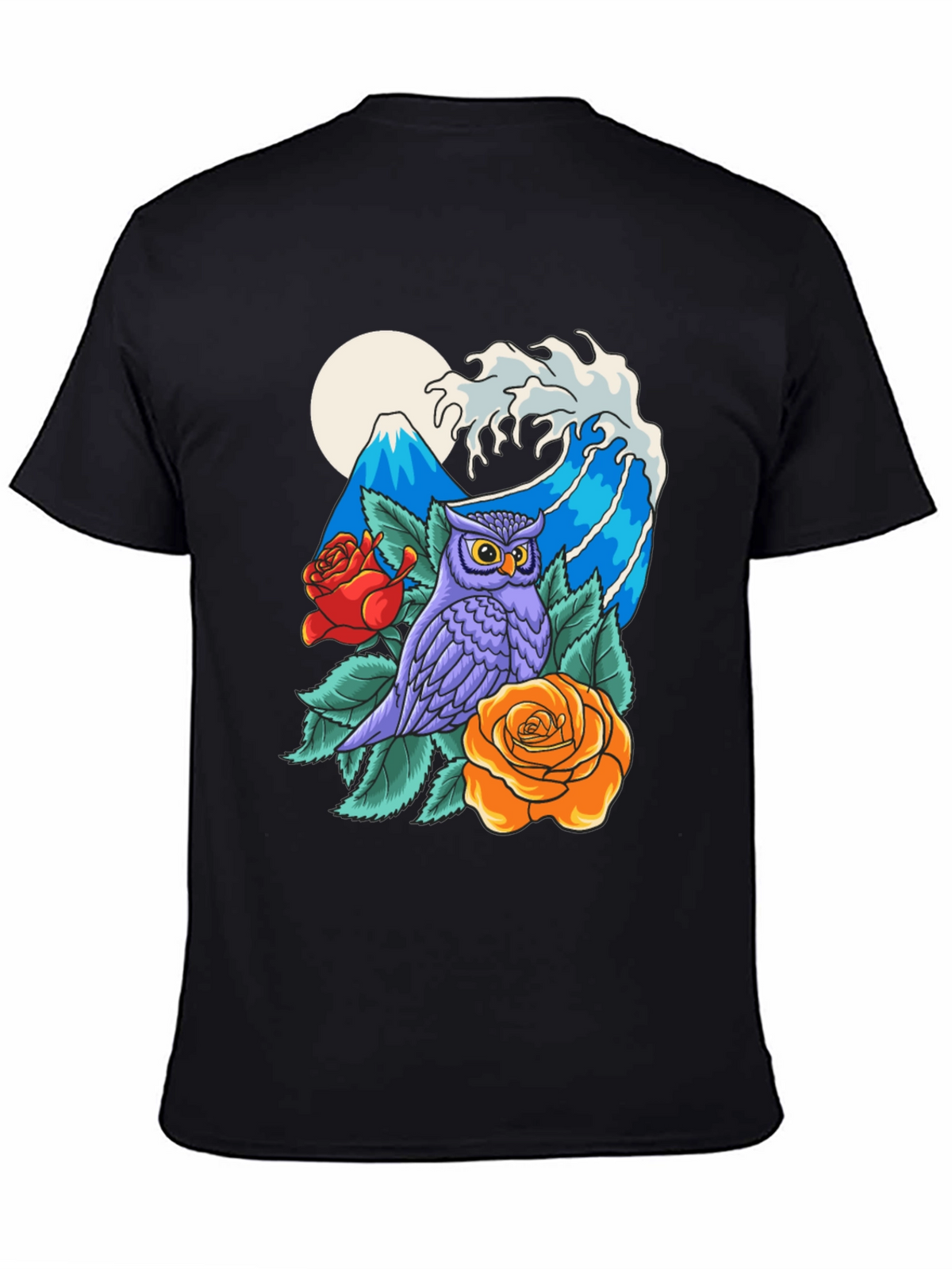 Owl Mountain Wave Graphic Tee