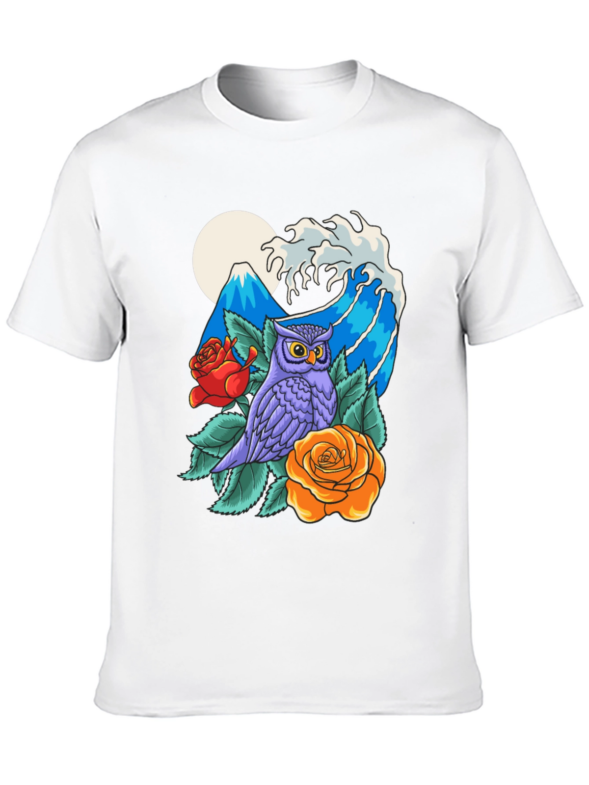 Owl Mountain Wave Graphic Tee