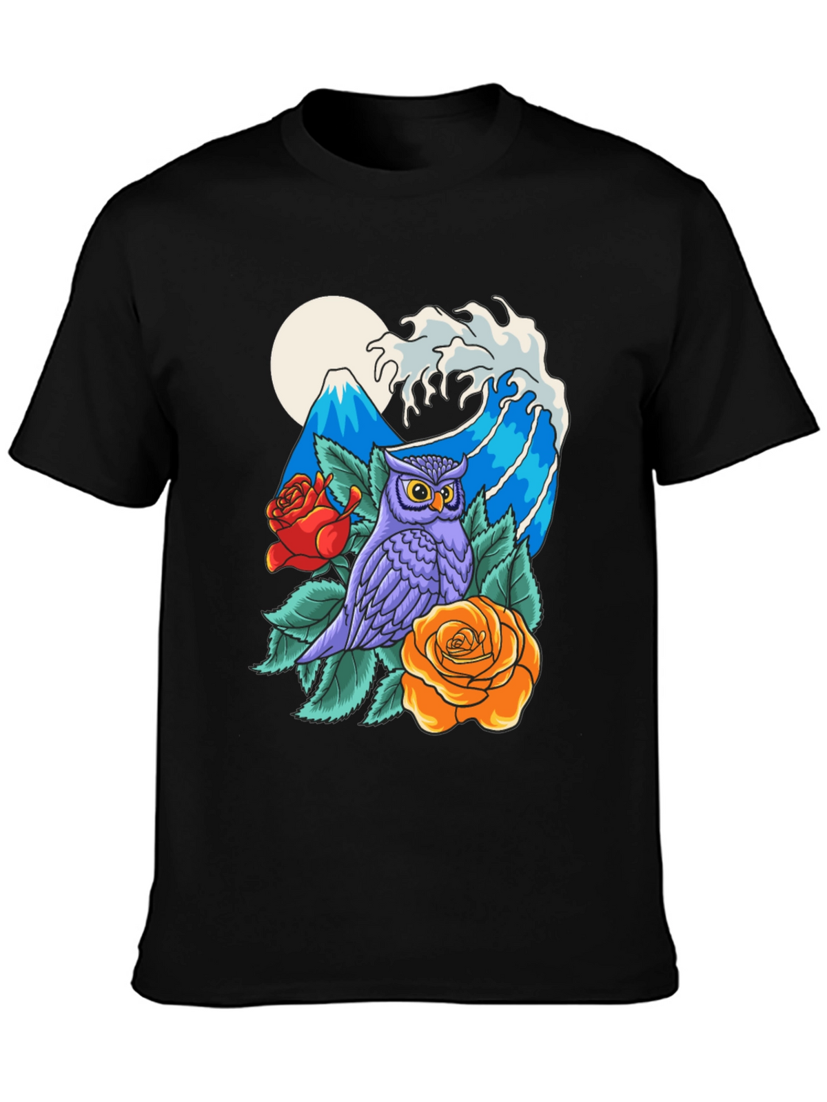 Owl Mountain Wave Graphic Tee