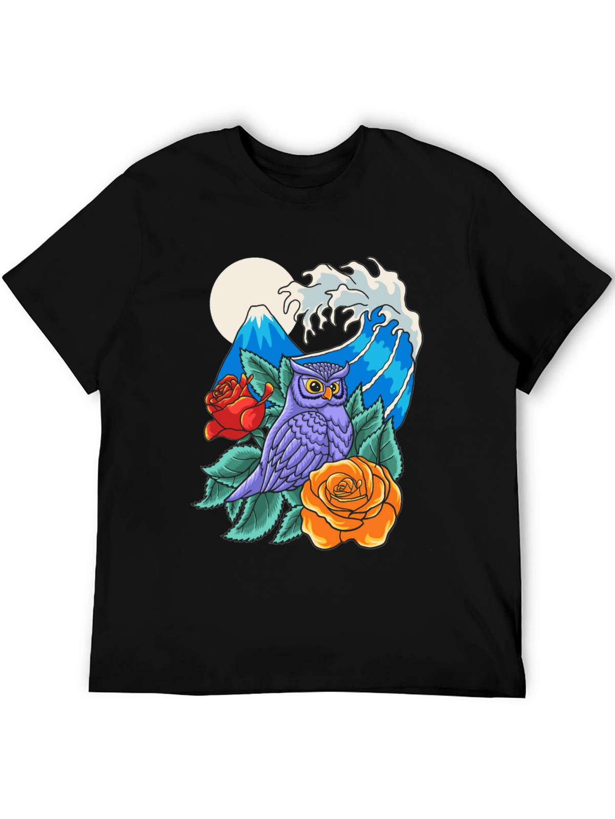 Owl Mountain Wave Graphic Tee