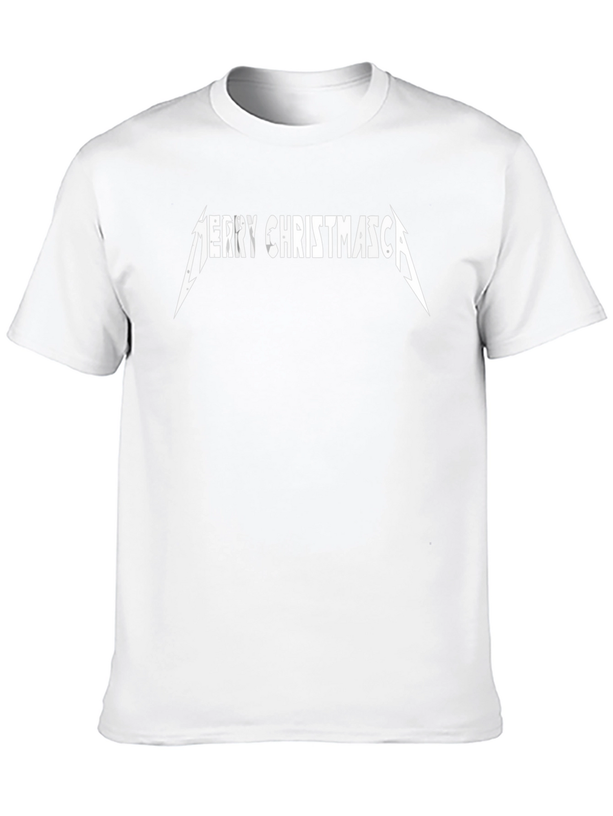 Merry Christmasta Black T-Shirt - Metal Holiday Tee