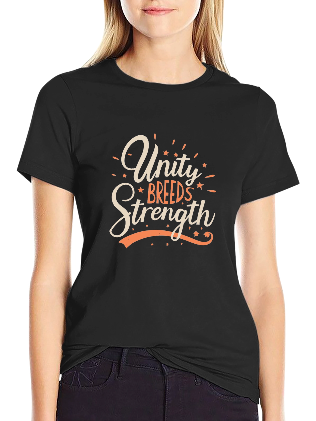 Unity Breeds Strength Graphic Tee - Mens Black T-Shirt