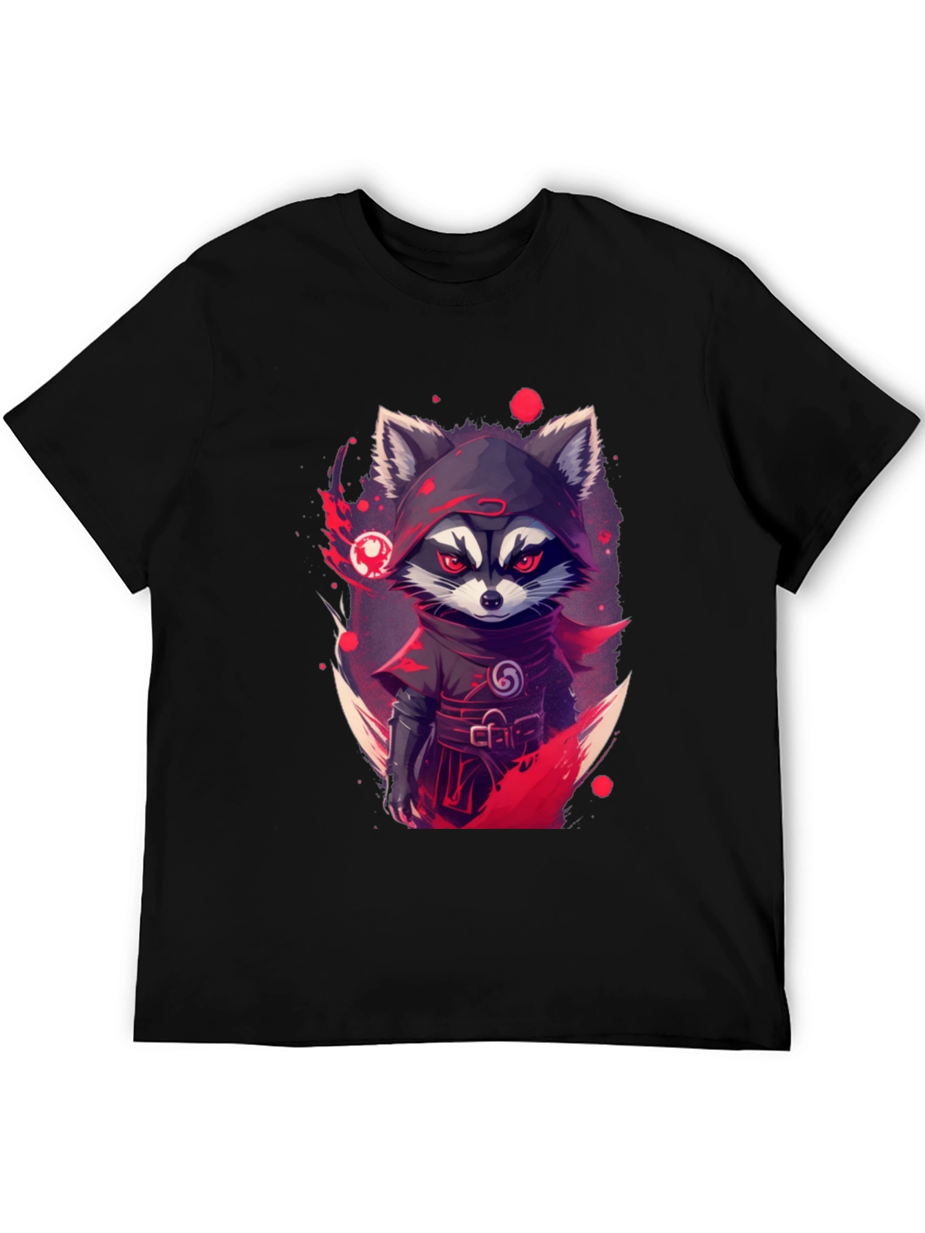 Ninja Raccoon Graphic Tee - Urban Style