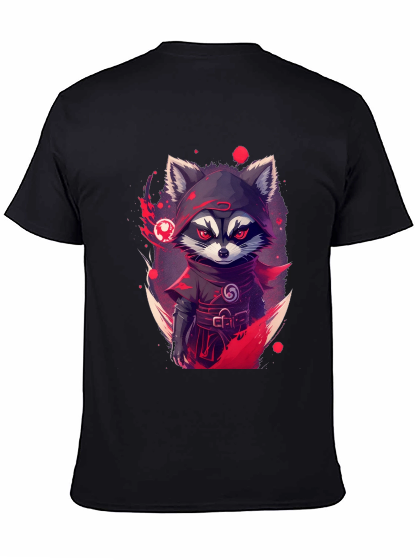 Ninja Raccoon Graphic Tee - Urban Style
