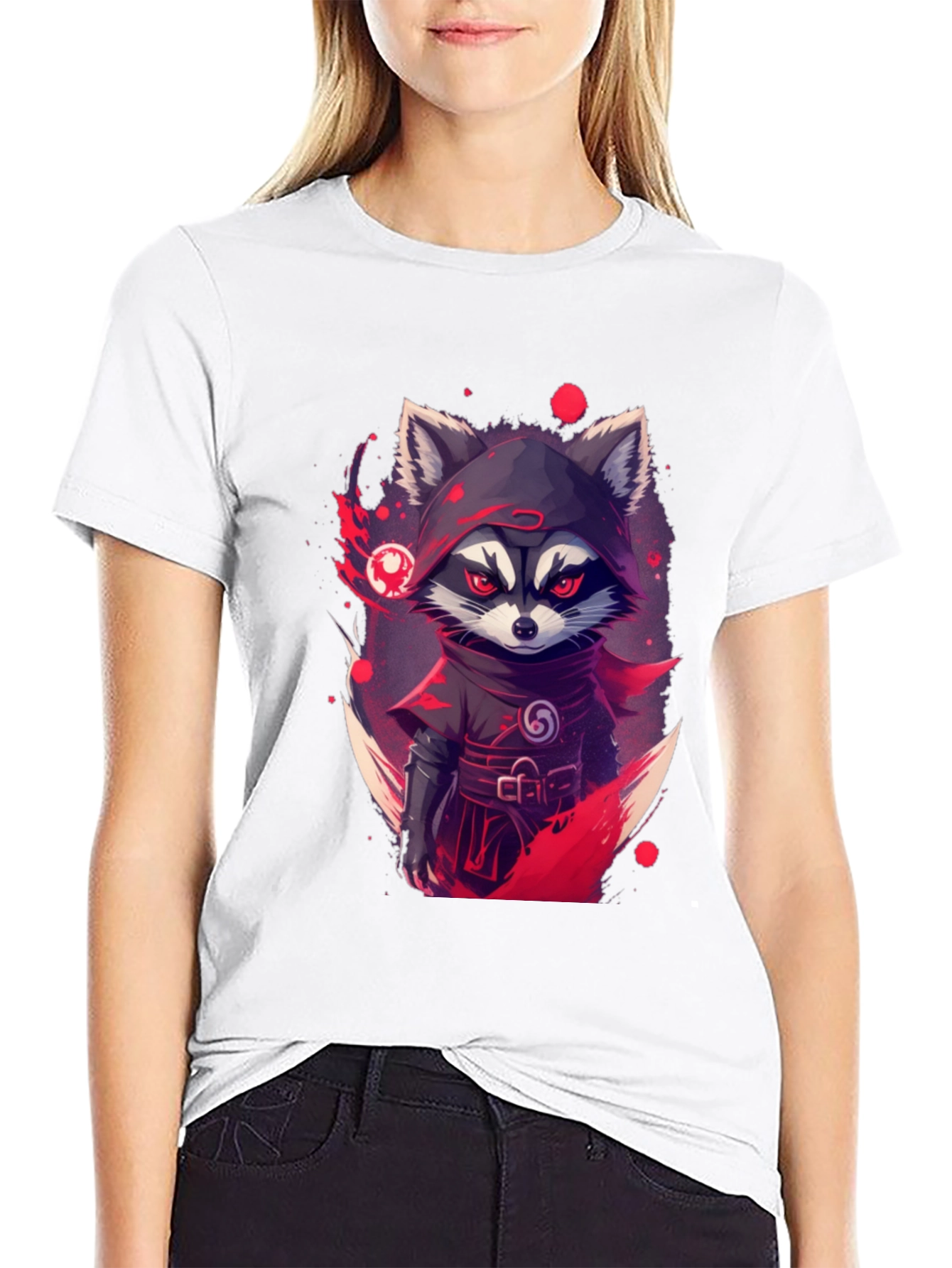 Ninja Raccoon Graphic Tee - Urban Style