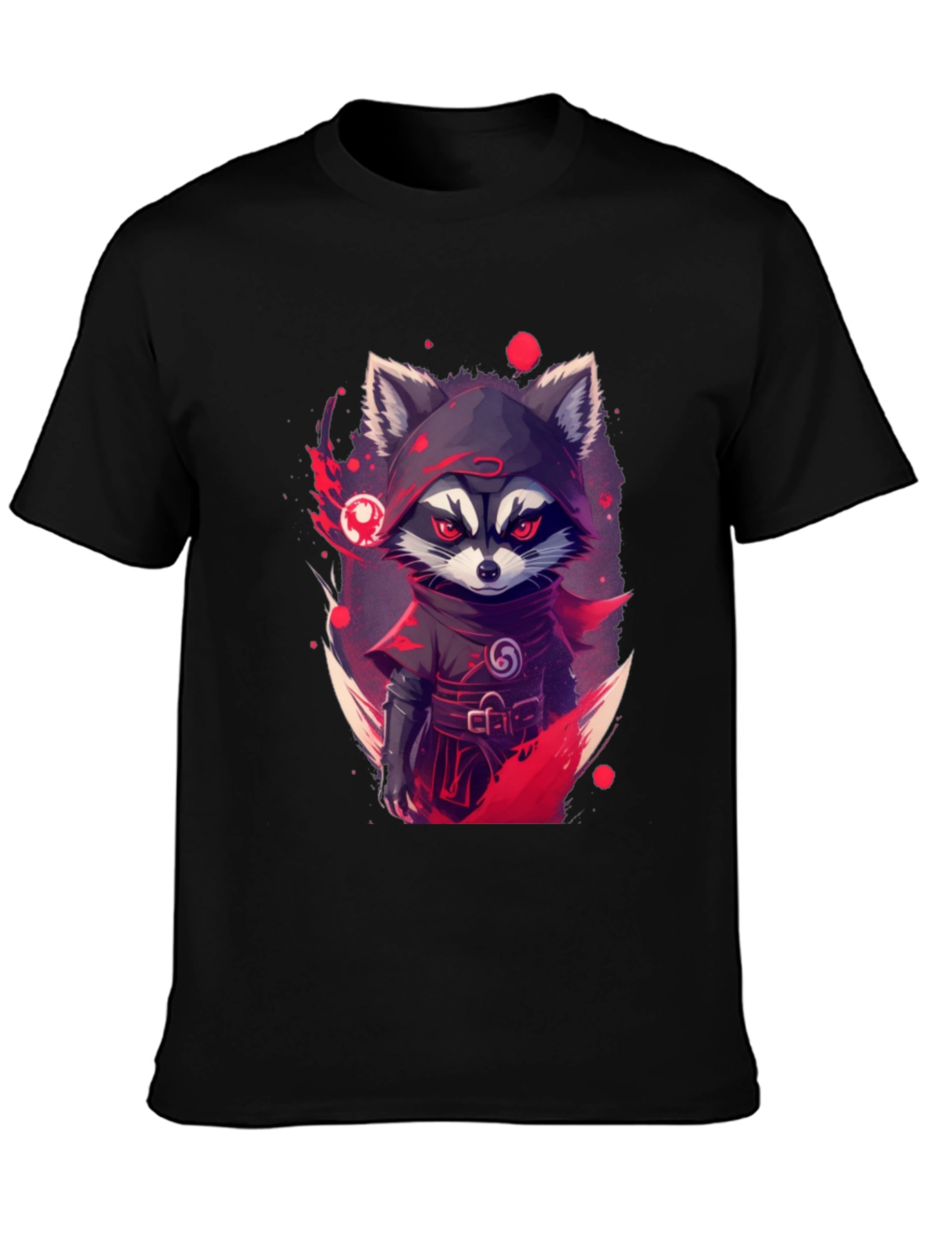 Ninja Raccoon Graphic Tee - Urban Style