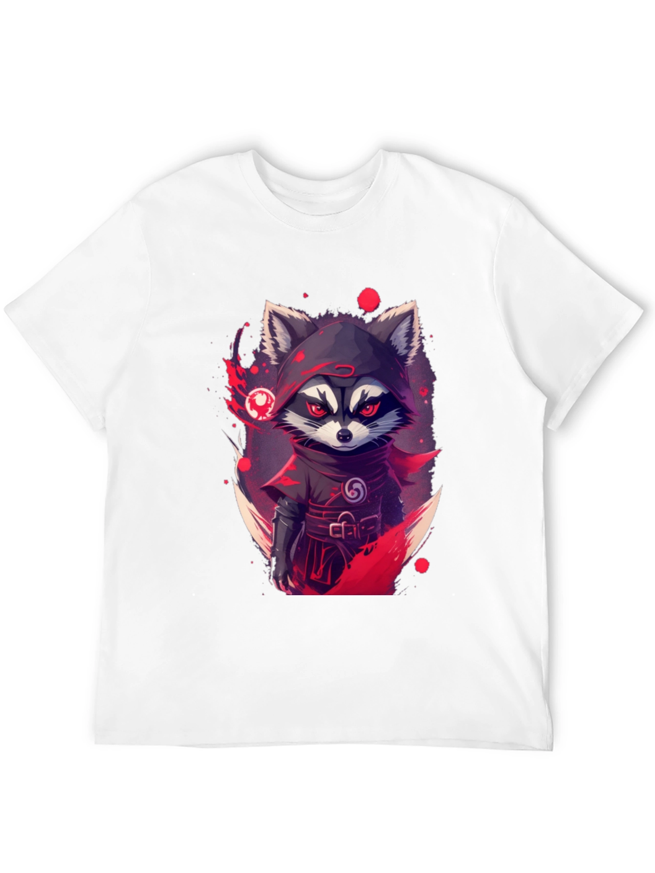 Ninja Raccoon Graphic Tee - Urban Style
