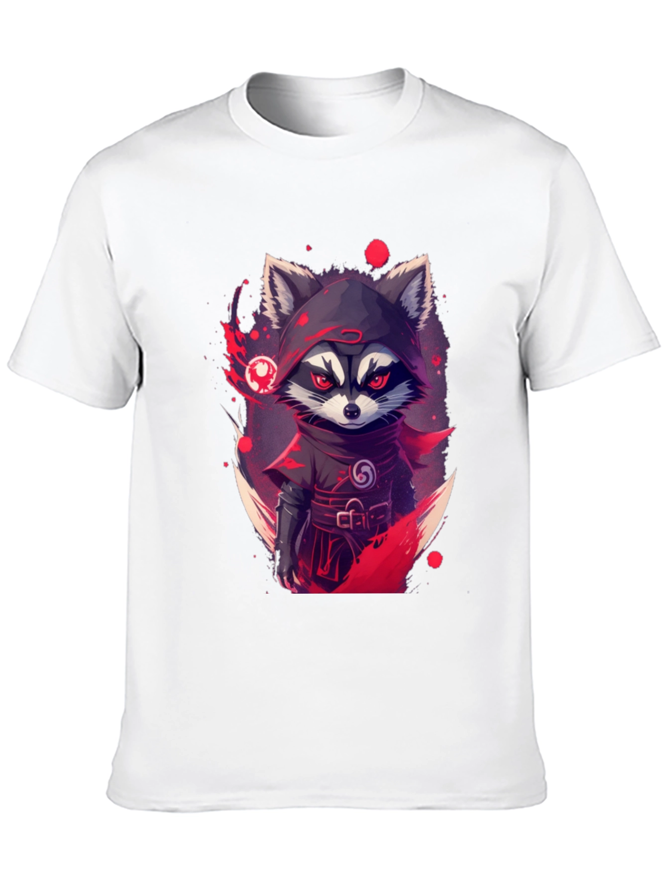 Ninja Raccoon Graphic Tee - Urban Style