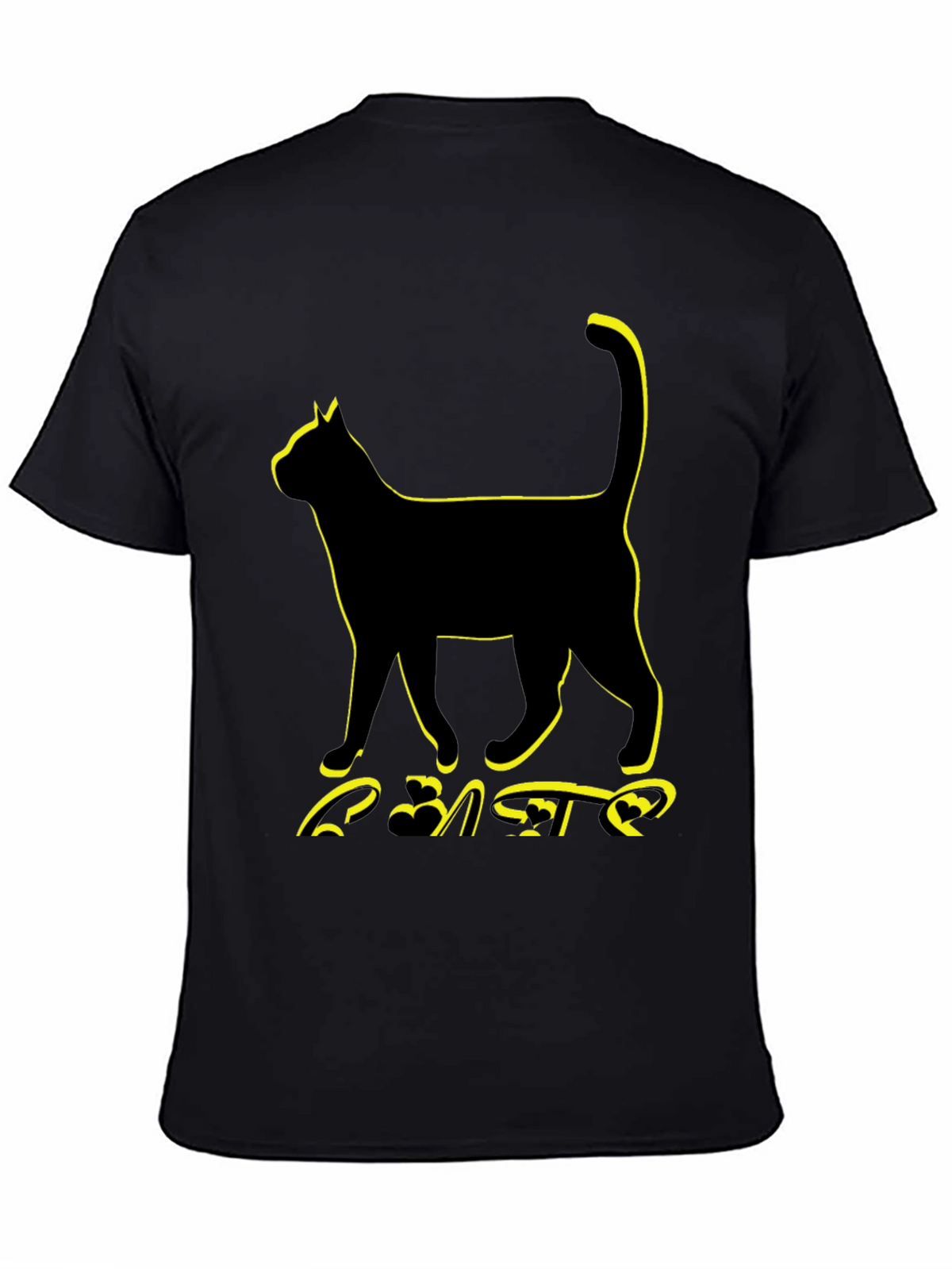 Black Cat Graphic Tee - Unisex Style