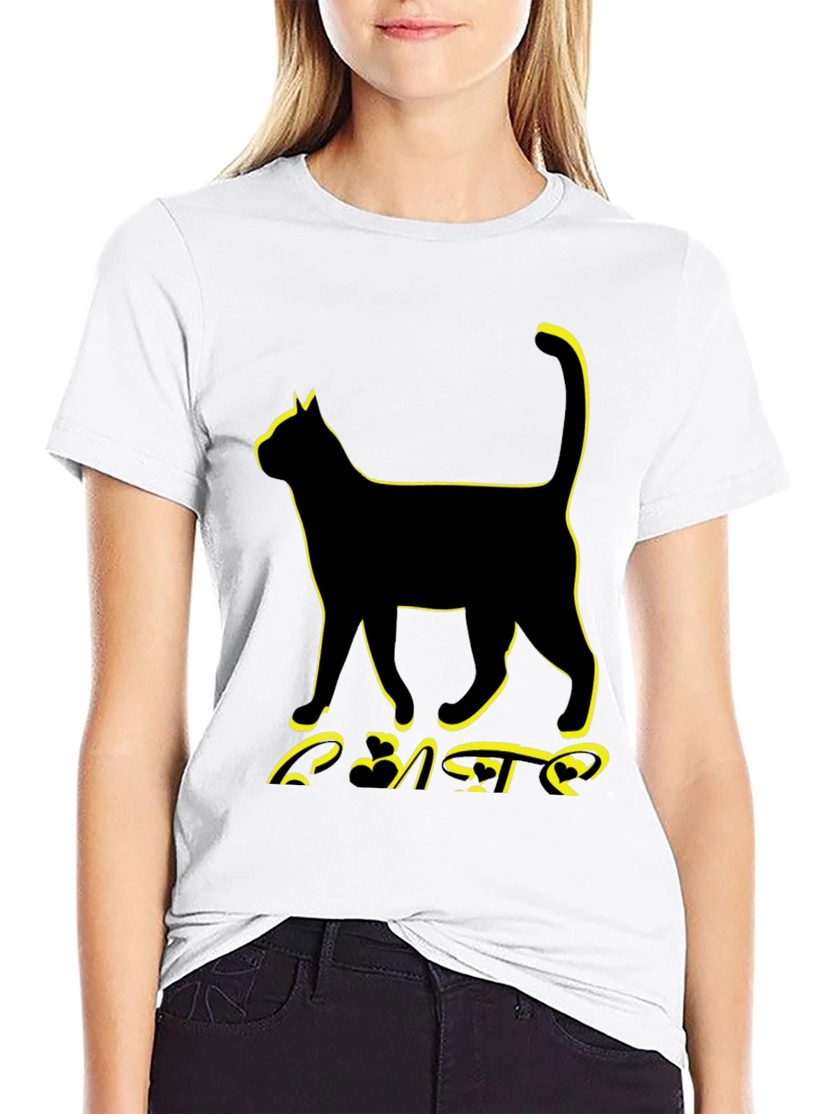 Black Cat Graphic Tee - Unisex Style