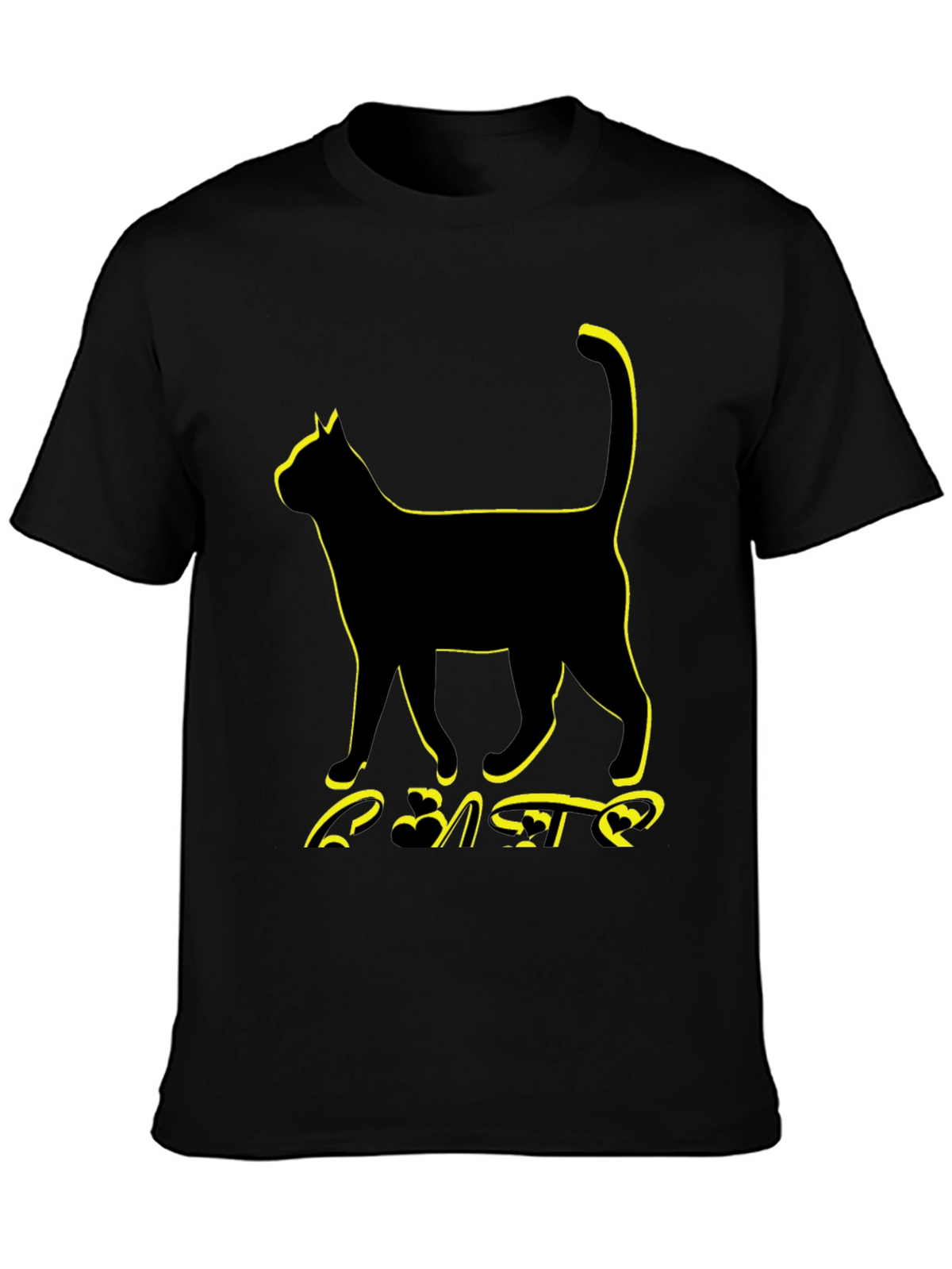Black Cat Graphic Tee - Unisex Style
