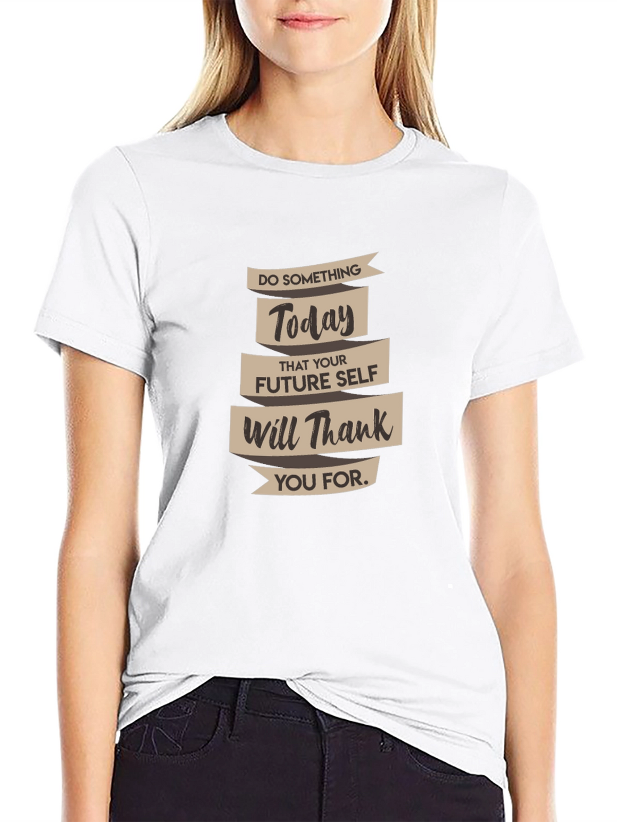 Inspirational Quote Black Graphic Tee