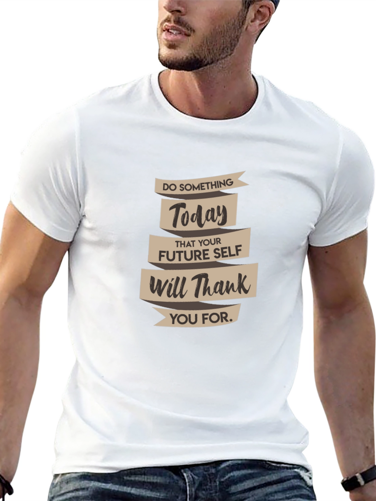 Inspirational Quote Black Graphic Tee