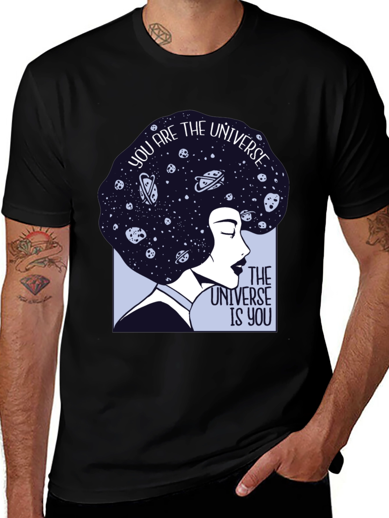 Cosmic Woman Graphic Tee - Universe Within