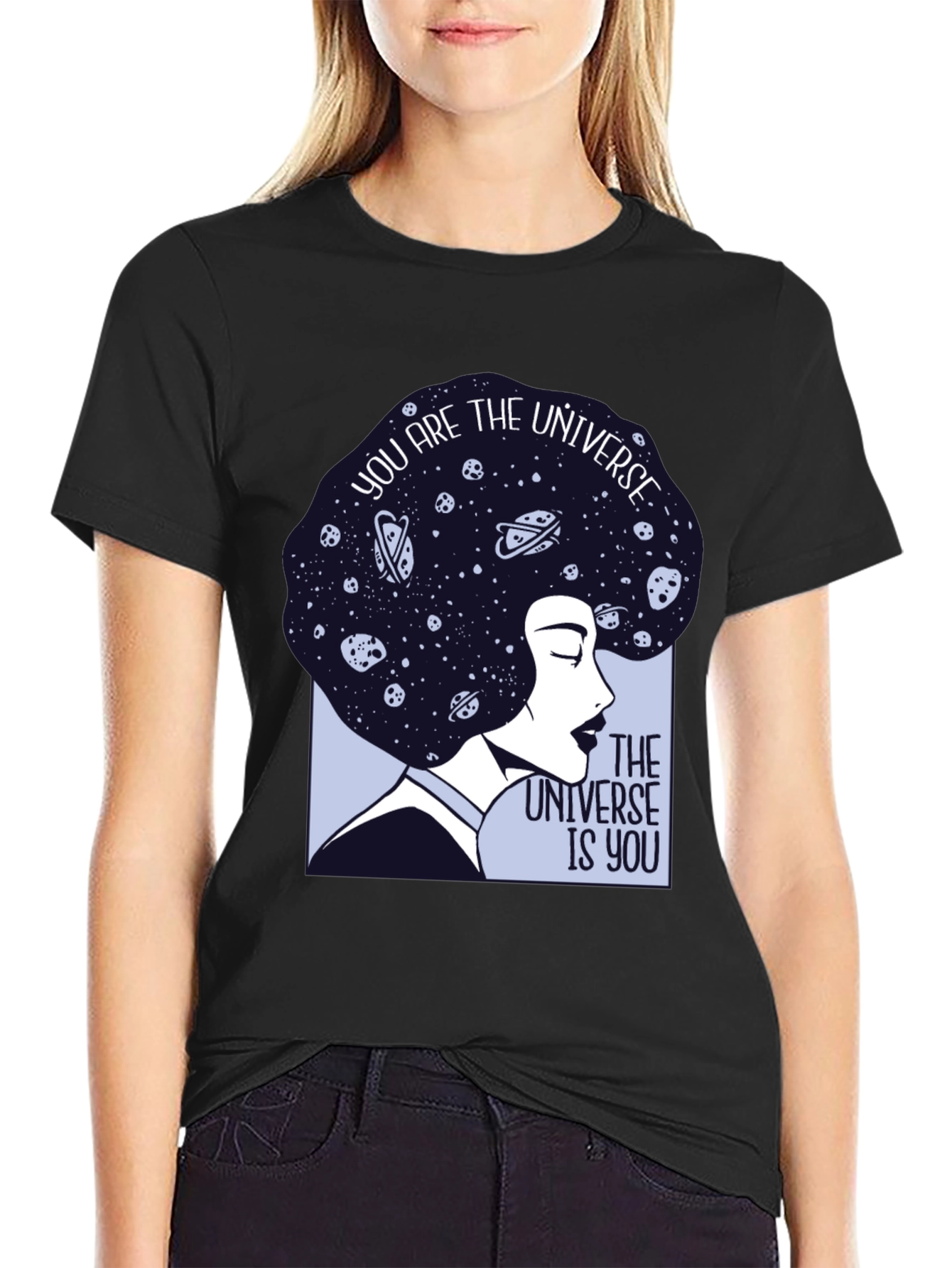 Cosmic Woman Graphic Tee - Universe Within