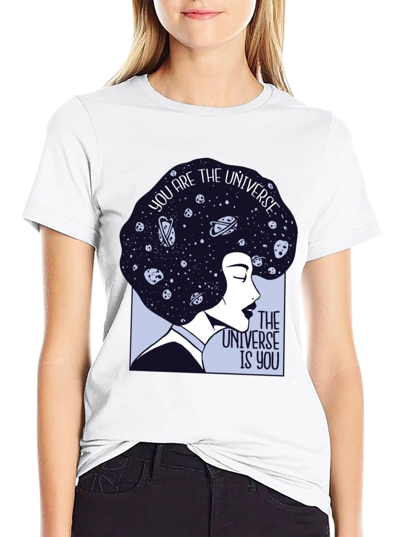 Cosmic Woman Graphic Tee - Universe Within
