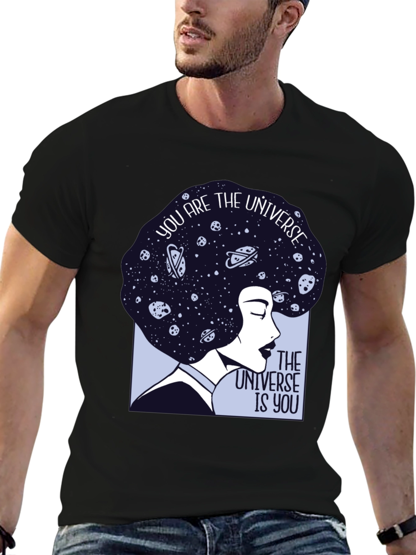 Cosmic Woman Graphic Tee - Universe Within
