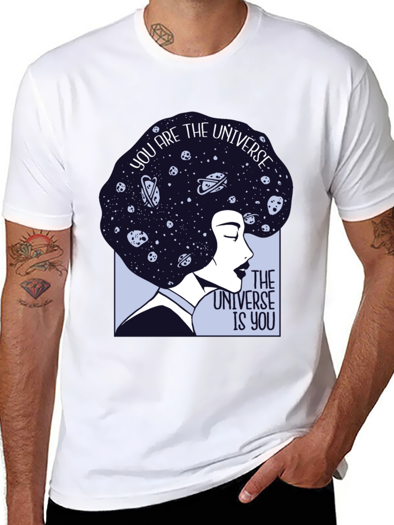 Cosmic Woman Graphic Tee - Universe Within
