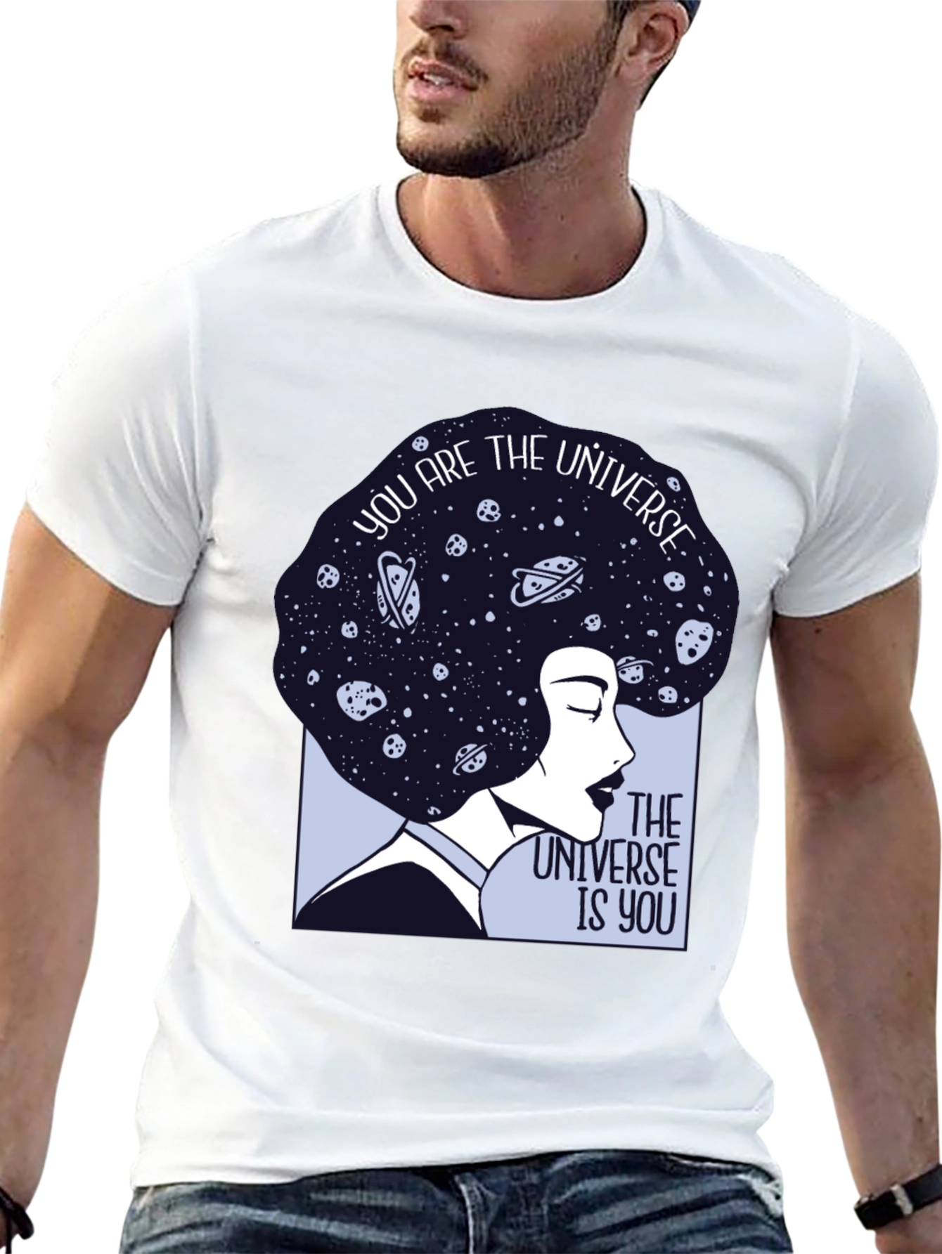 Cosmic Woman Graphic Tee - Universe Within