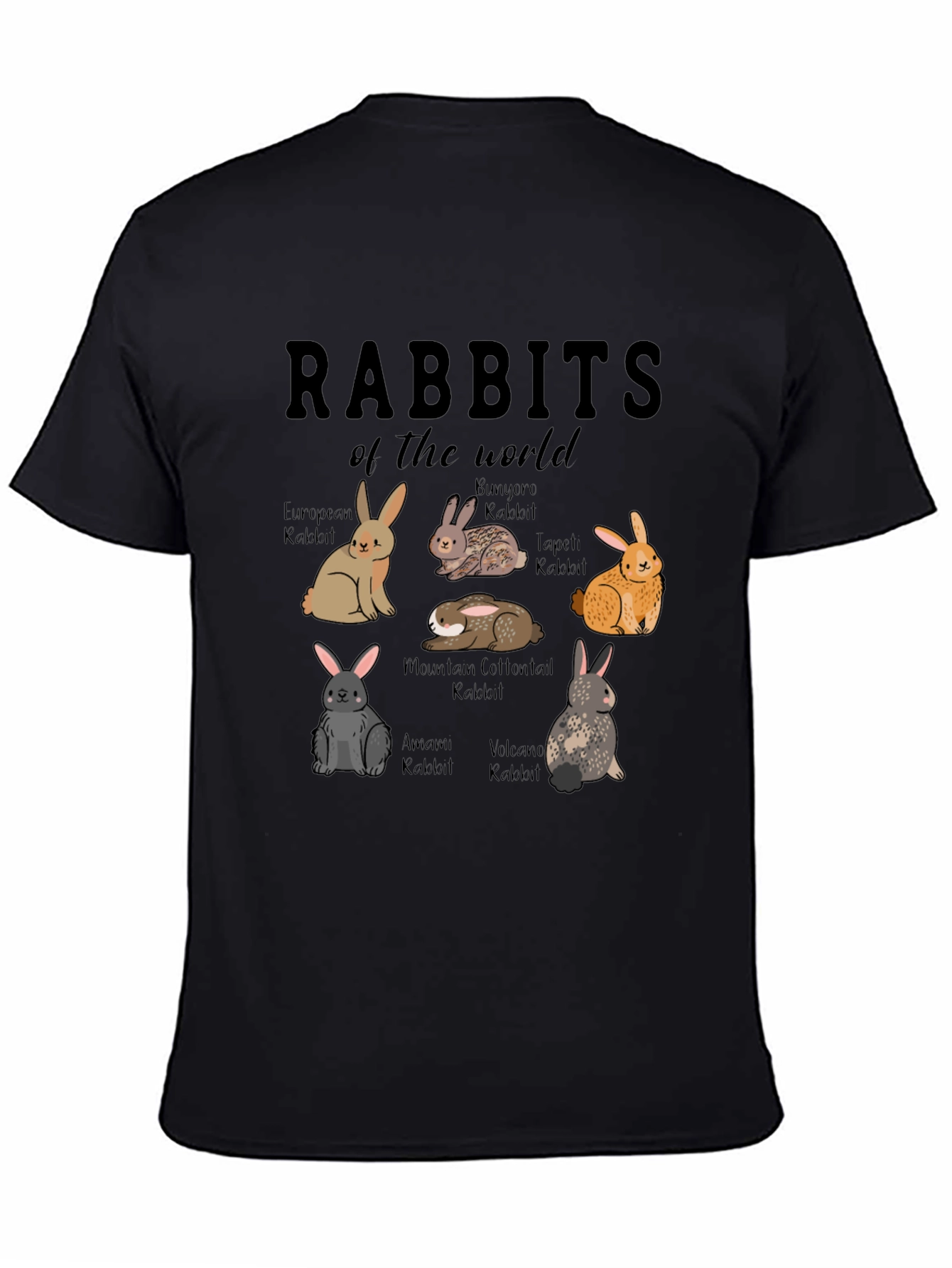 Rabbits of the World T-Shirt: Cute Animal Tee