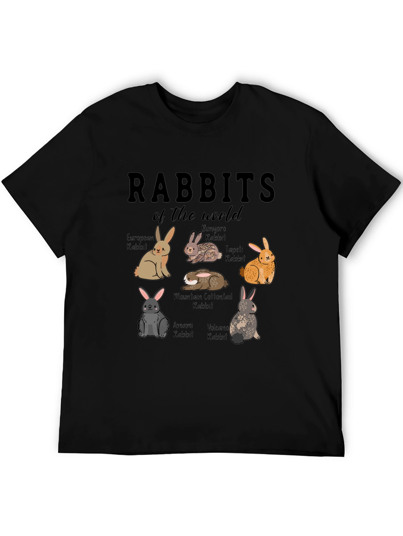 Rabbits of the World T-Shirt: Cute Animal Tee