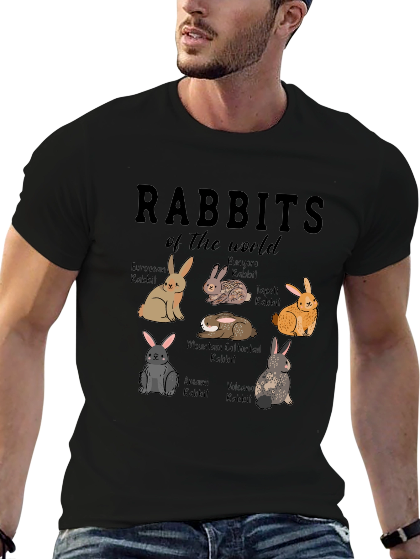 Rabbits of the World T-Shirt: Cute Animal Tee