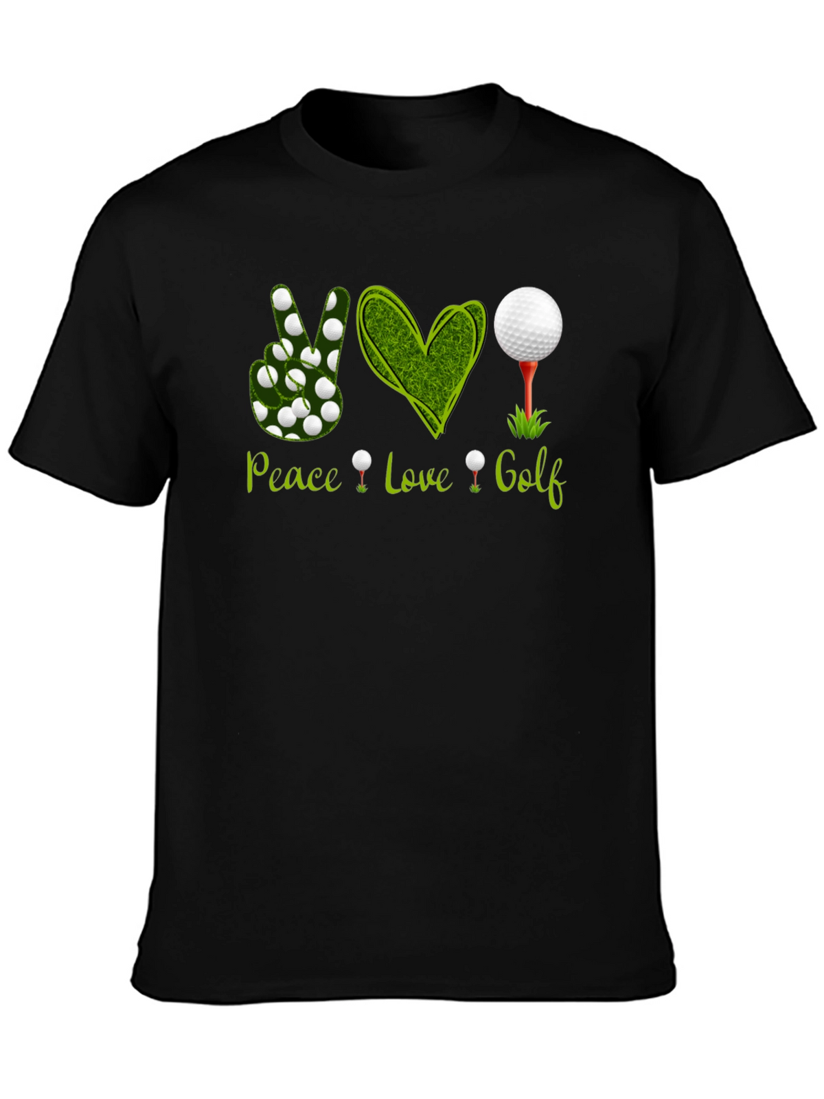 Peace Love Golf T-Shirt - Golfer Apparel