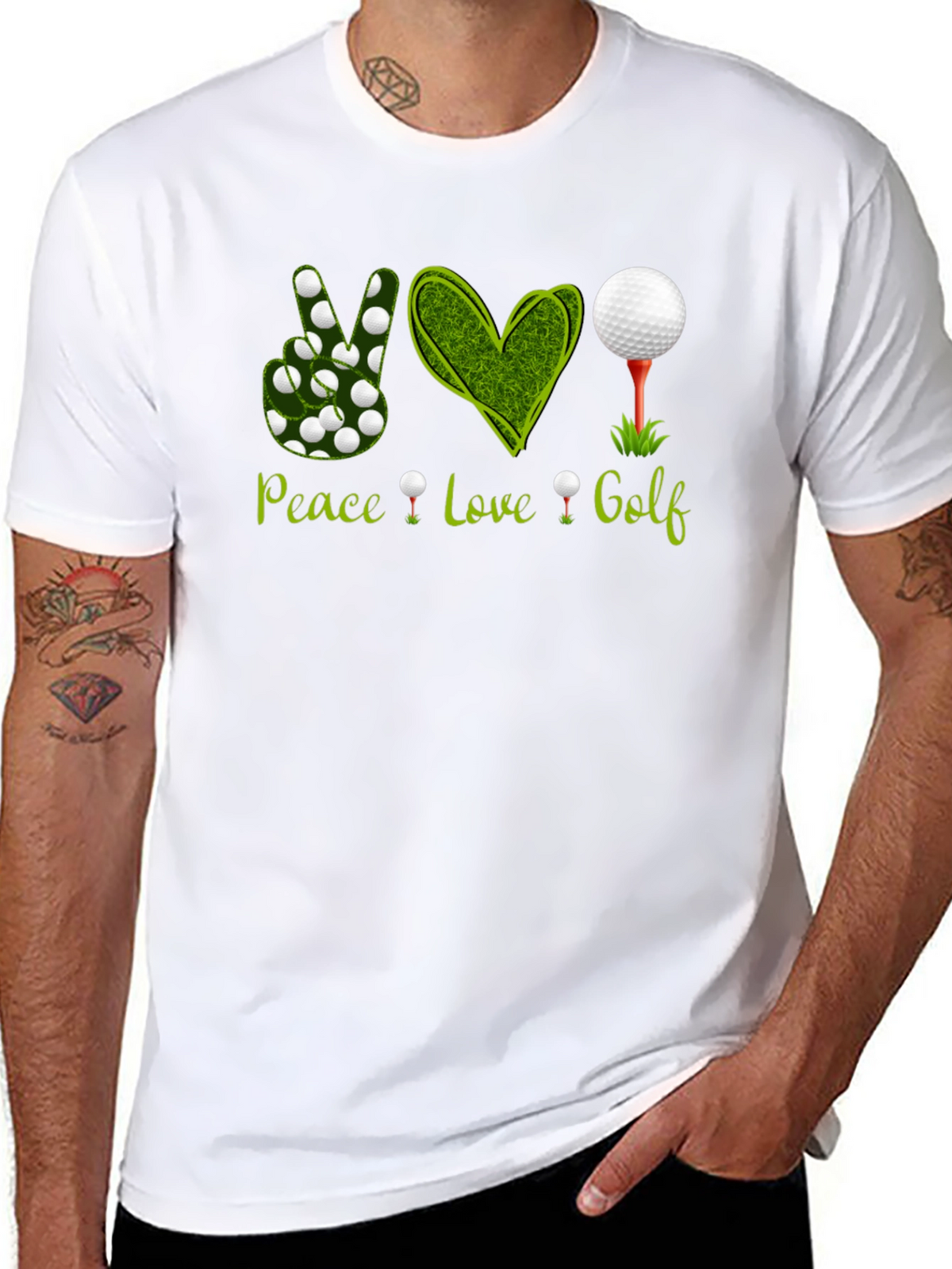 Peace Love Golf T-Shirt - Golfer Apparel