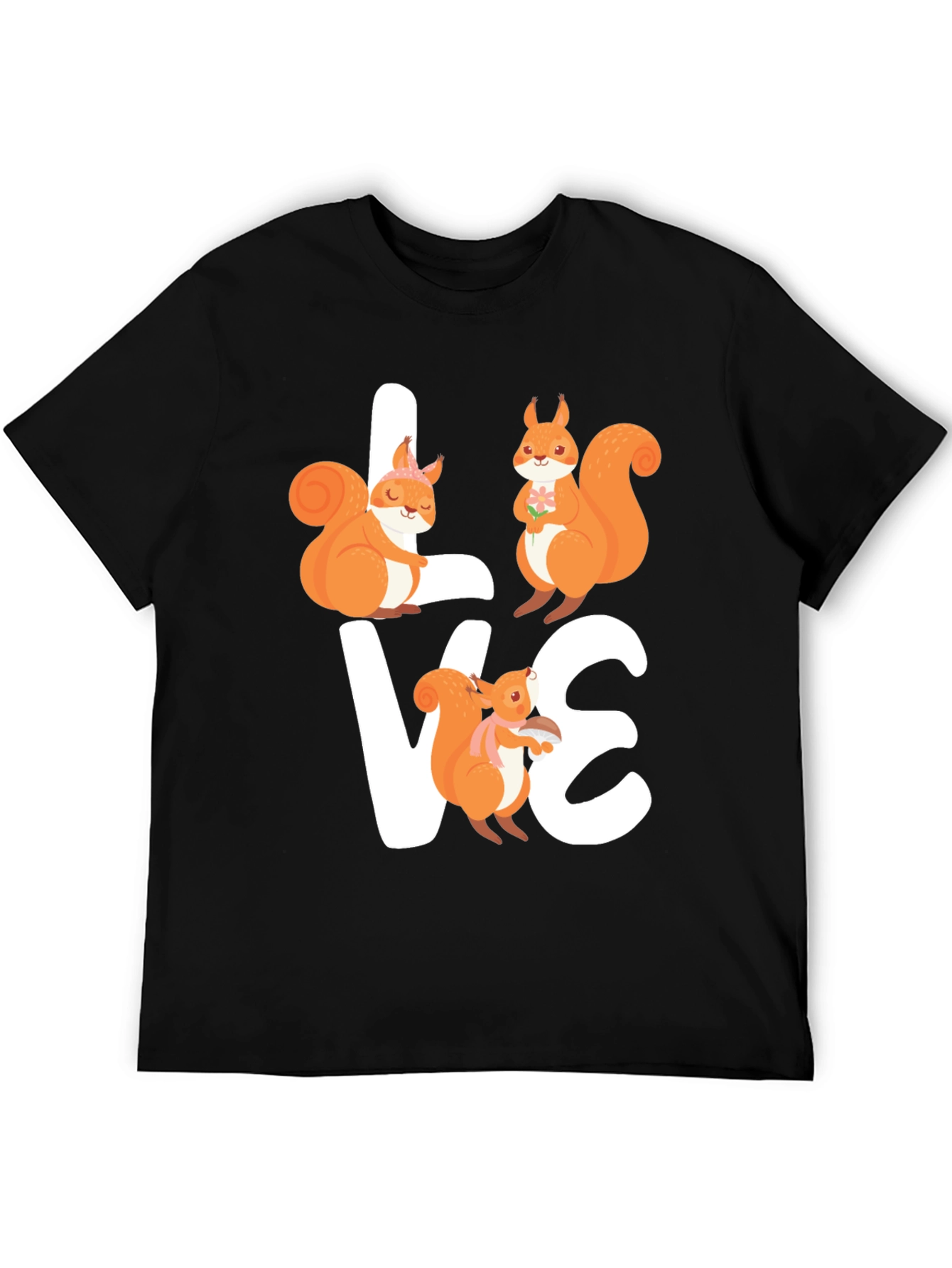 Squirrel Love T-Shirt - Cute Graphic Tee
