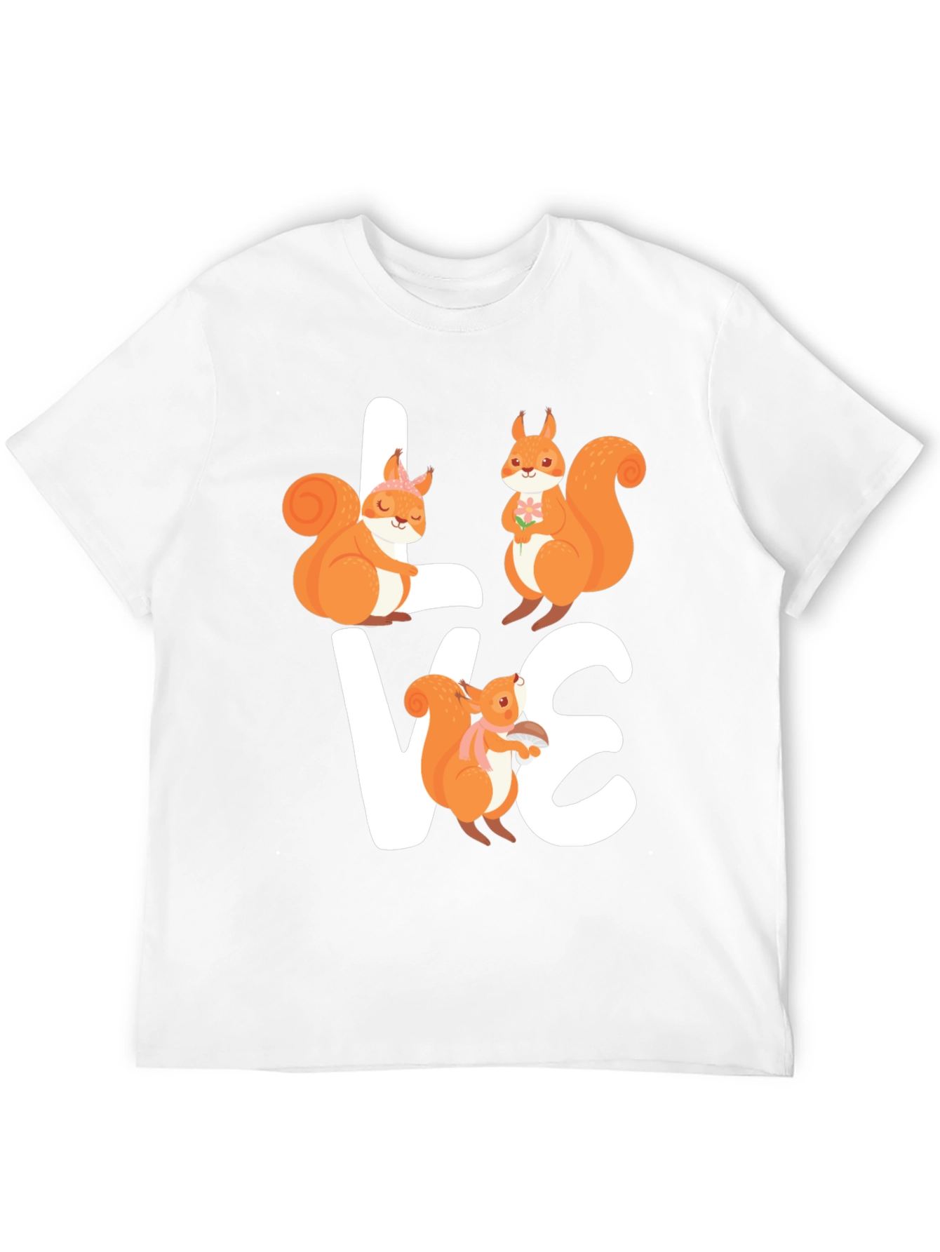 Squirrel Love T-Shirt - Cute Graphic Tee