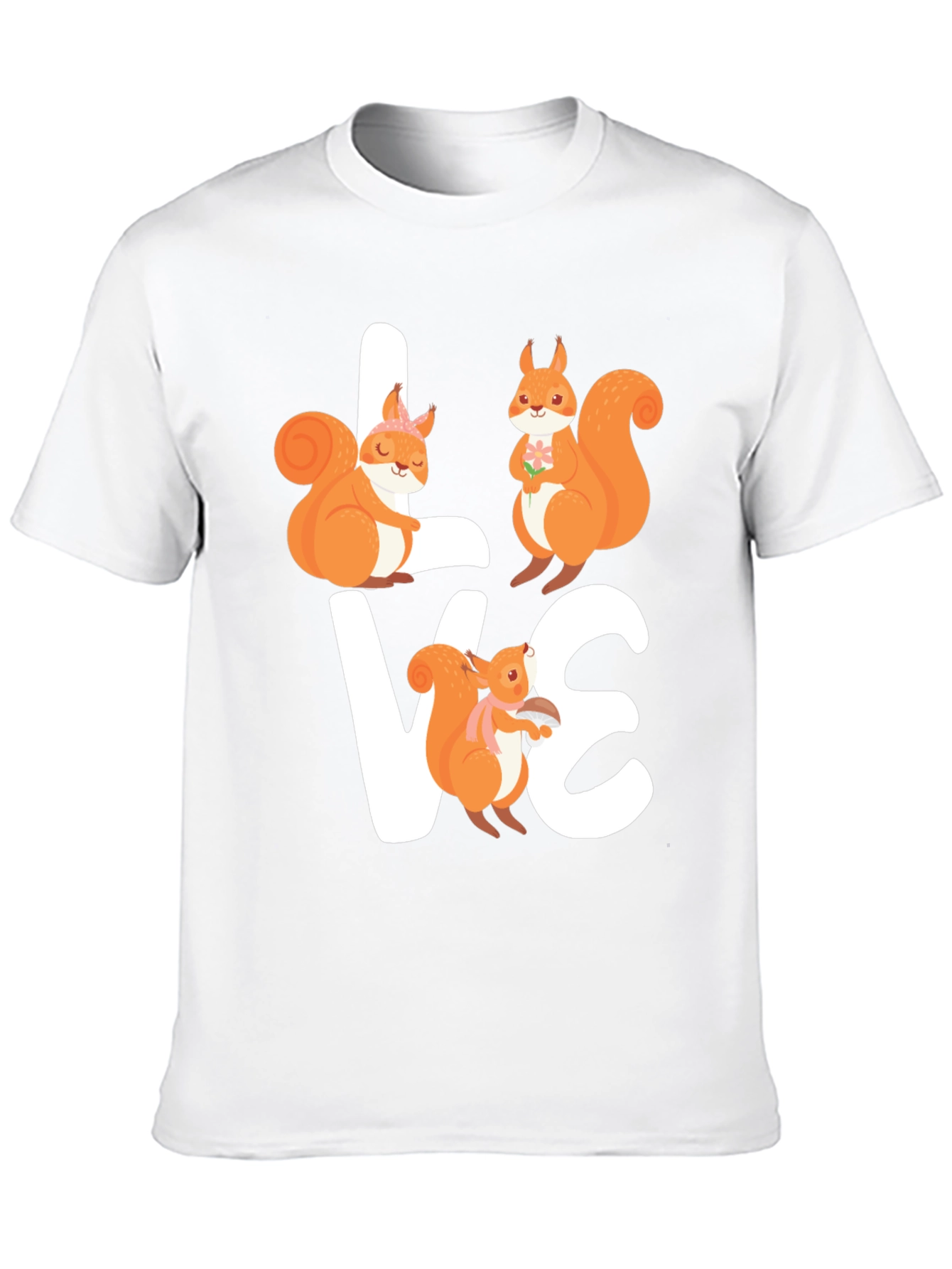 Squirrel Love T-Shirt - Cute Graphic Tee