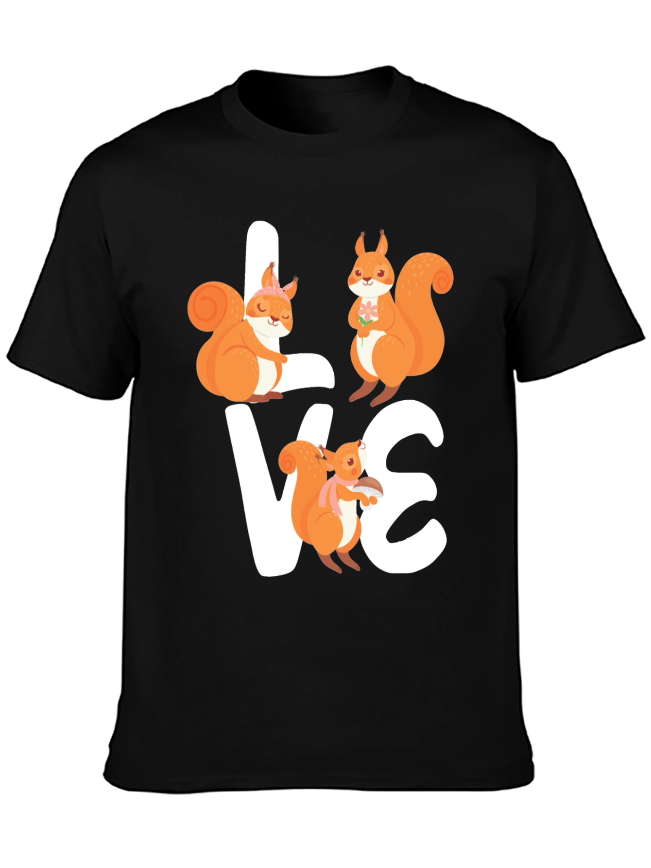 Squirrel Love T-Shirt - Cute Graphic Tee