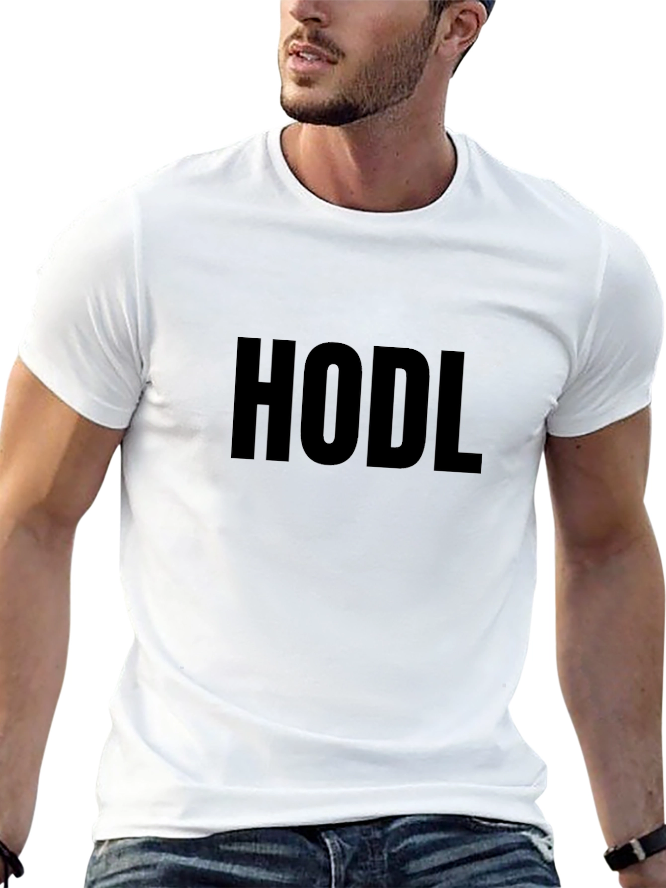 HODL Crypto T-Shirt - Black Cotton Tee
