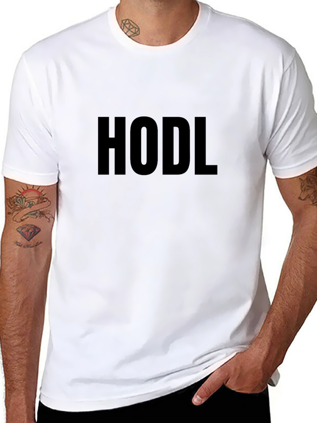 HODL Crypto T-Shirt - Black Cotton Tee