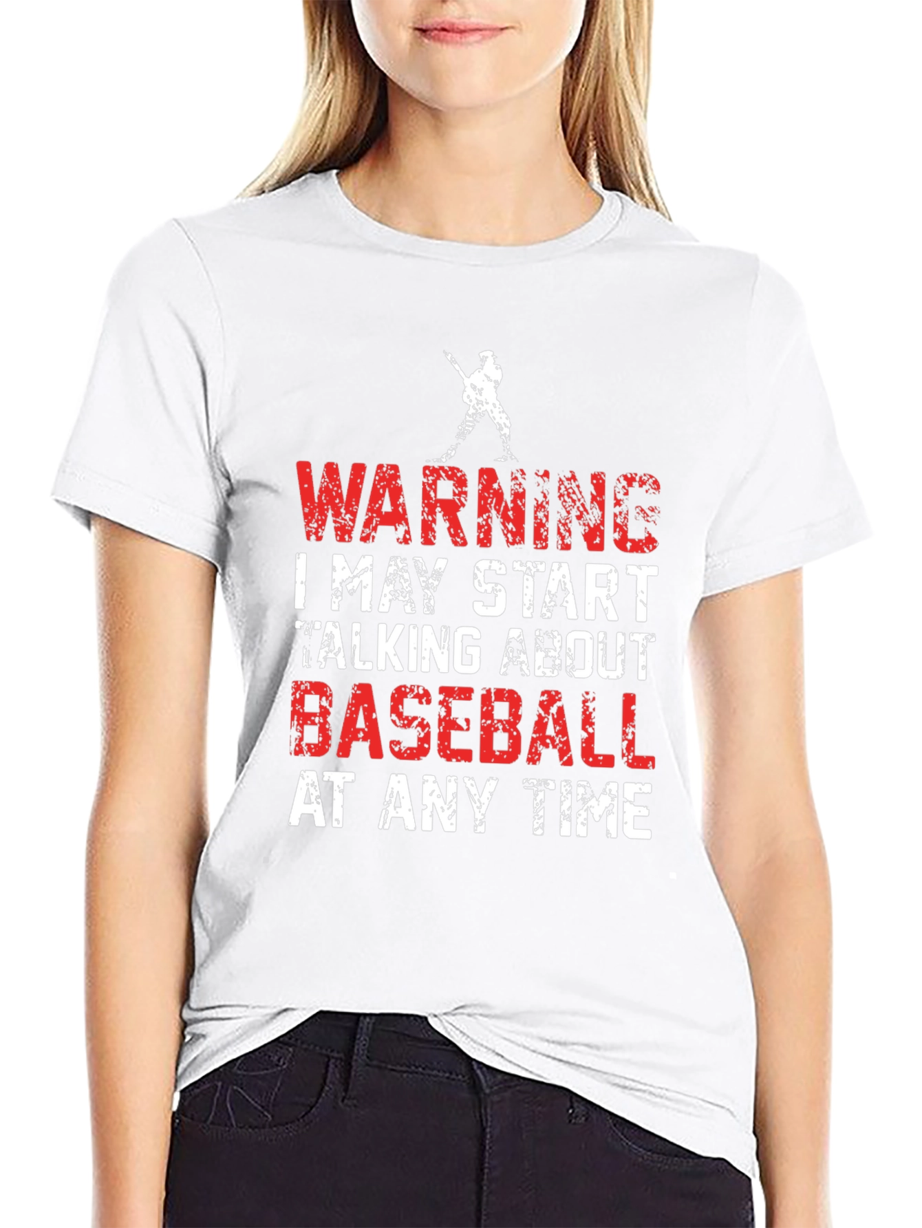 Warning Baseball Graphic Tee