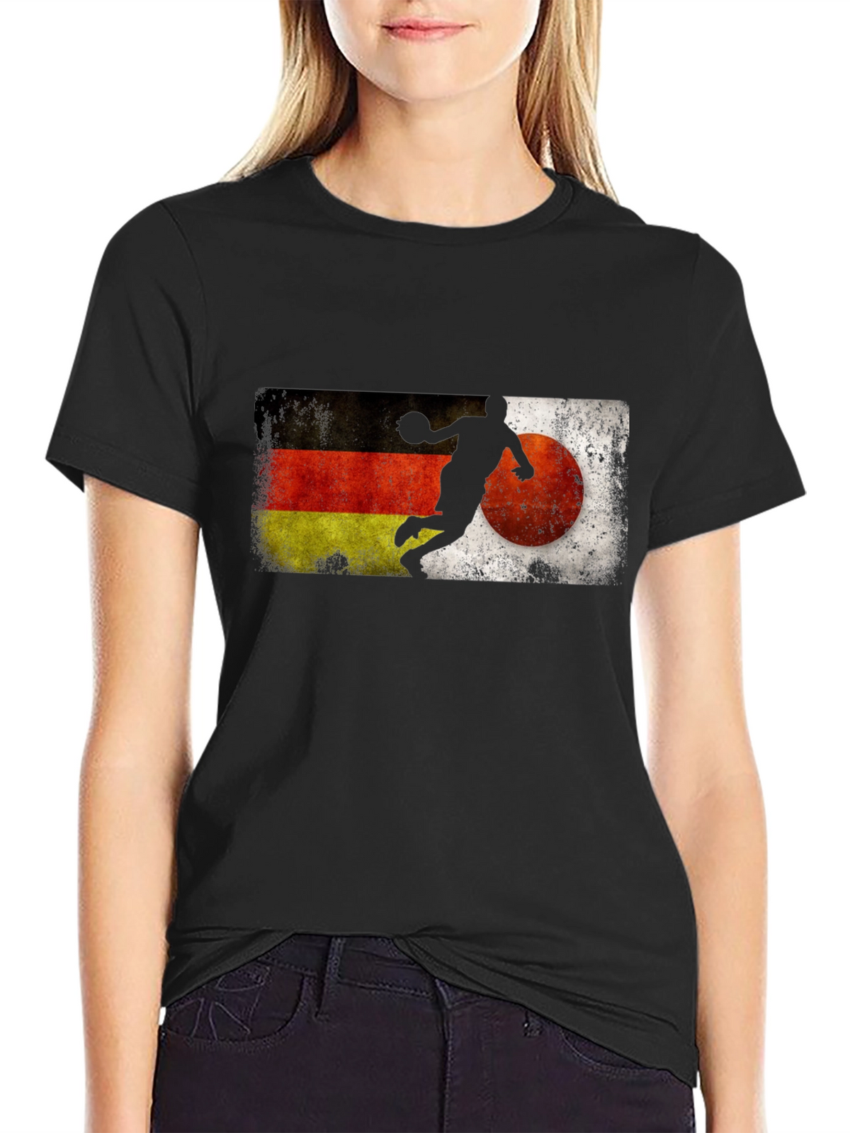 German Japan Handball Graphic Tee