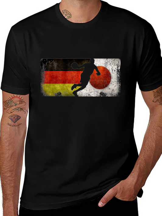 German Japan Handball Graphic Tee