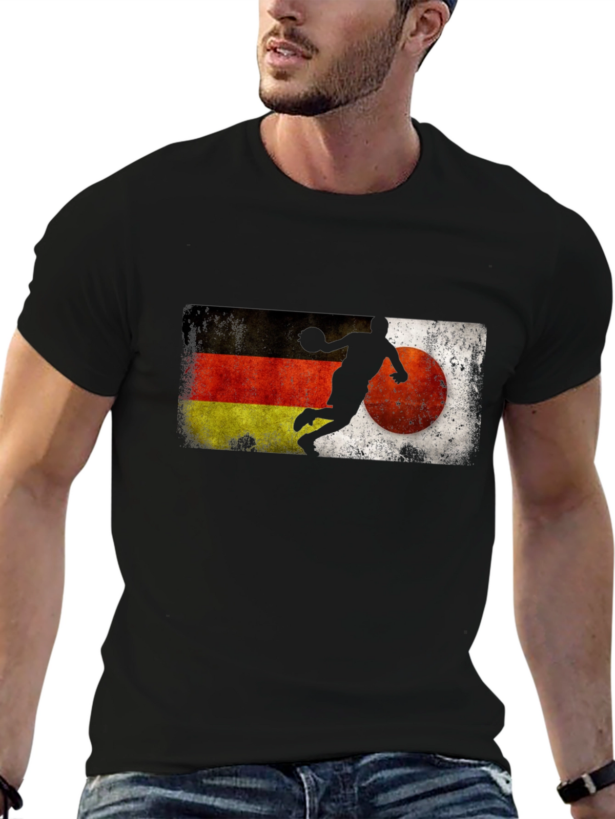 German Japan Handball Graphic Tee