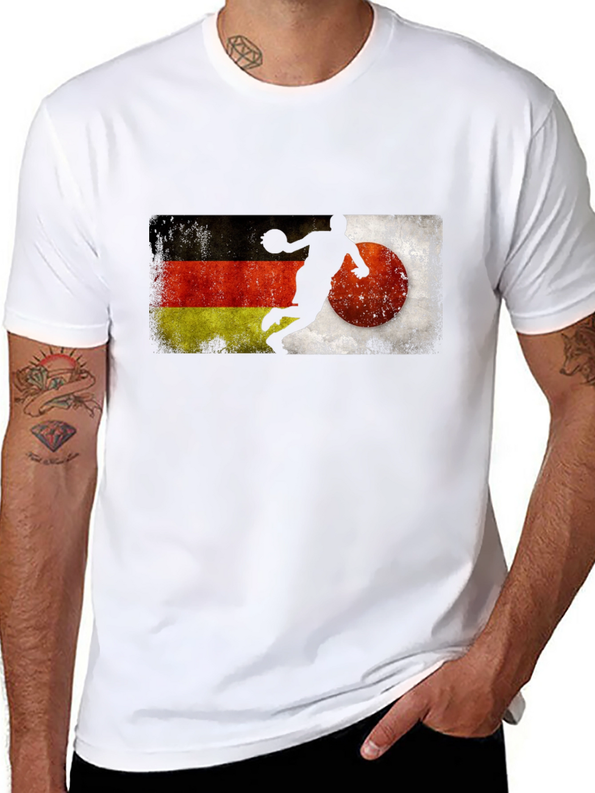 German Japan Handball Graphic Tee