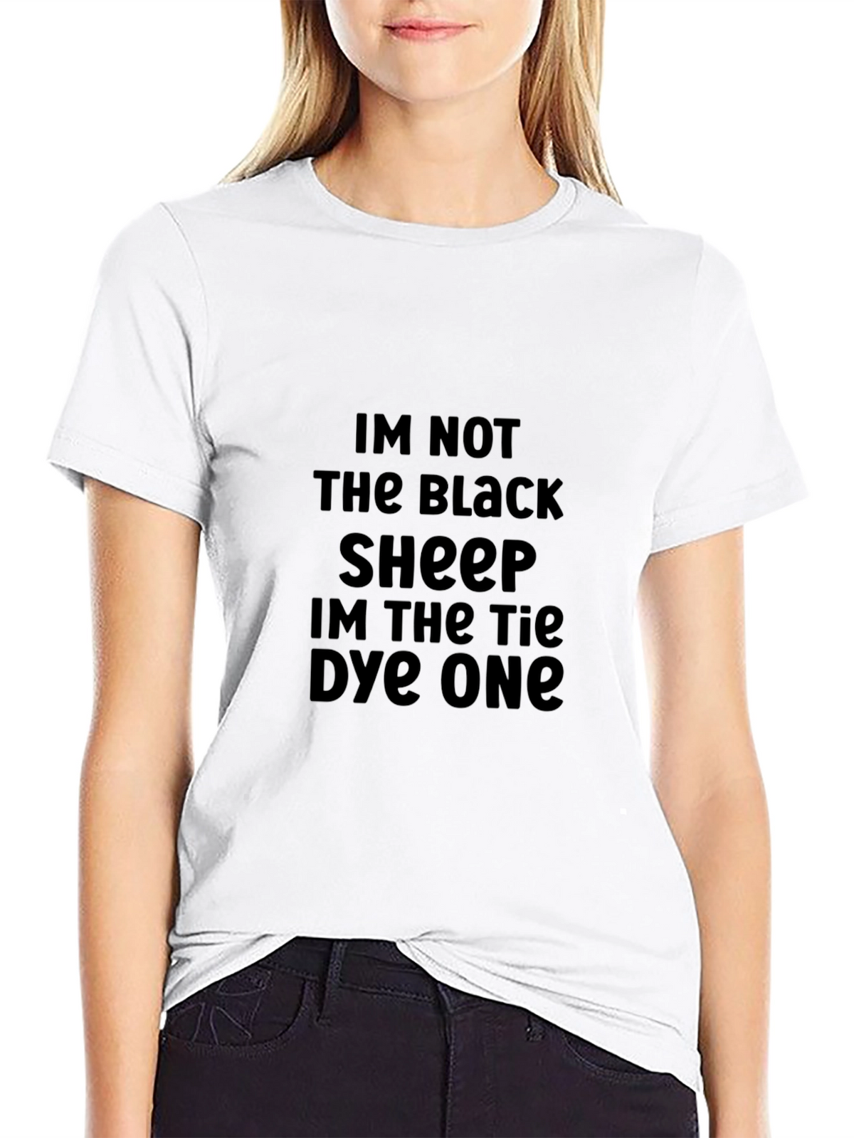 Black Im Not The Black Sheep Graphic Tee