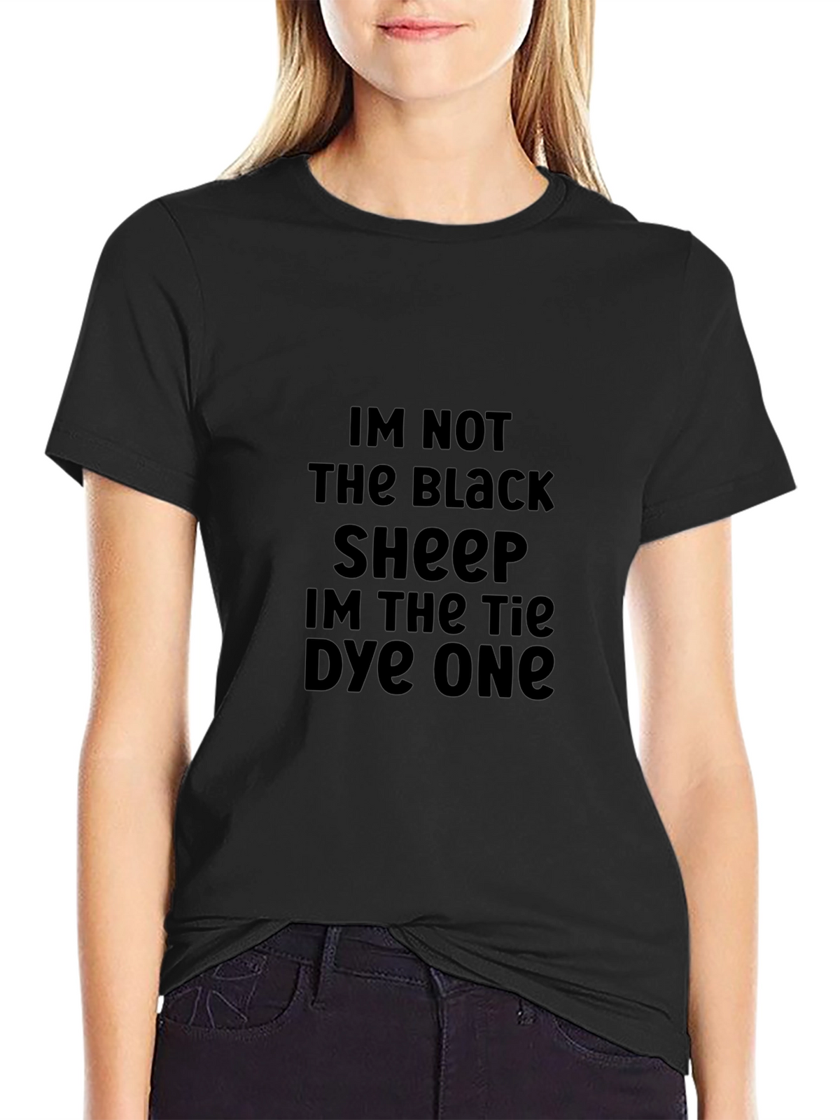 Black Im Not The Black Sheep Graphic Tee