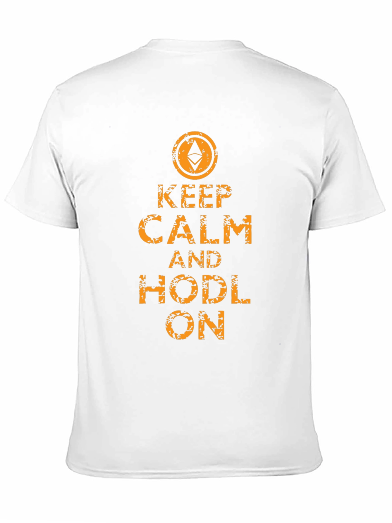Keep Calm & Hodl On Ethereum Black T-Shirt