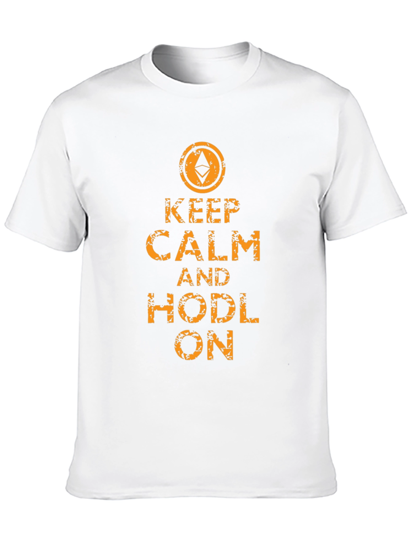 Keep Calm & Hodl On Ethereum Black T-Shirt