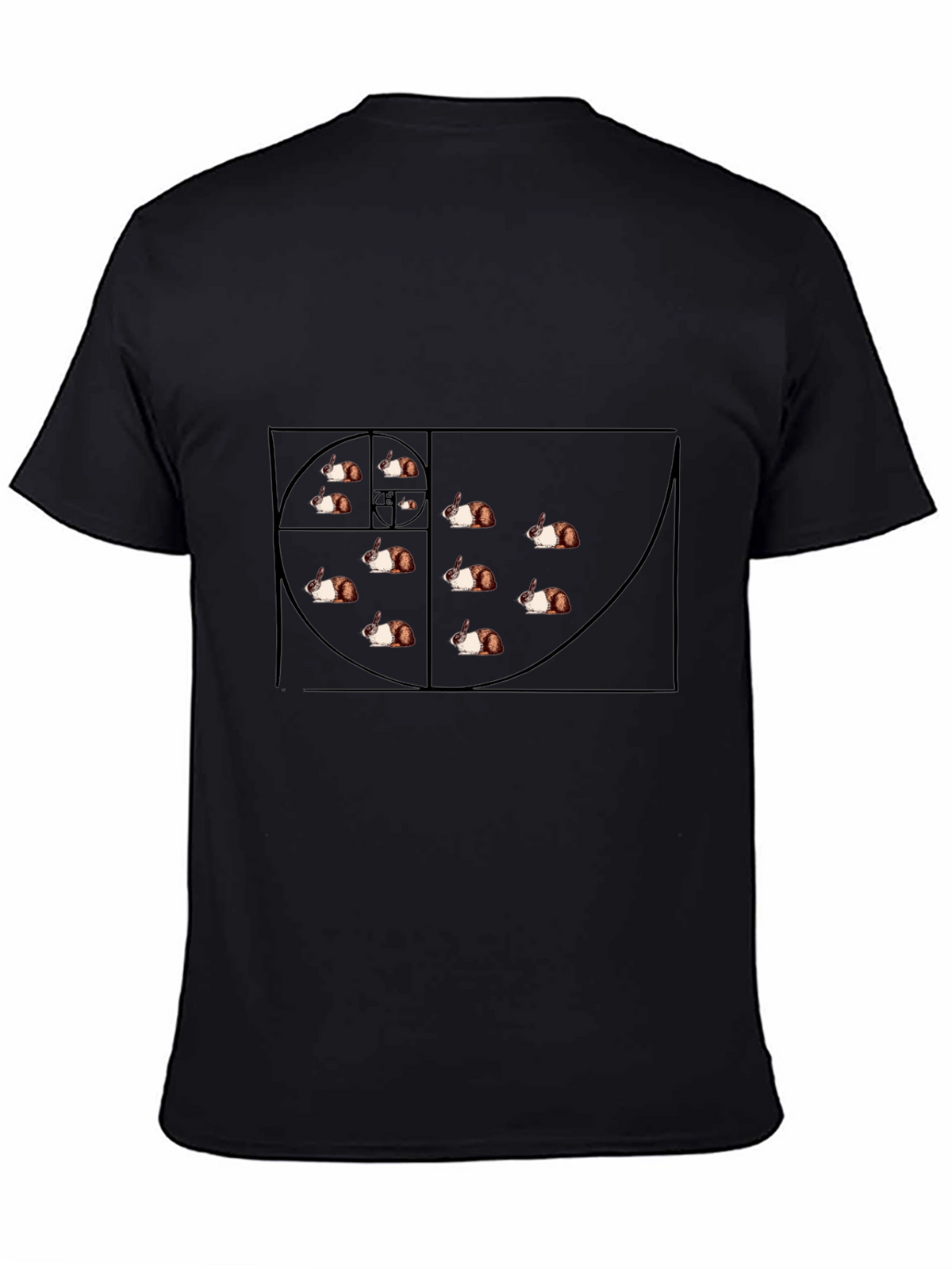 Fibonacci Guinea Pig T-Shirt - Spiraling Style