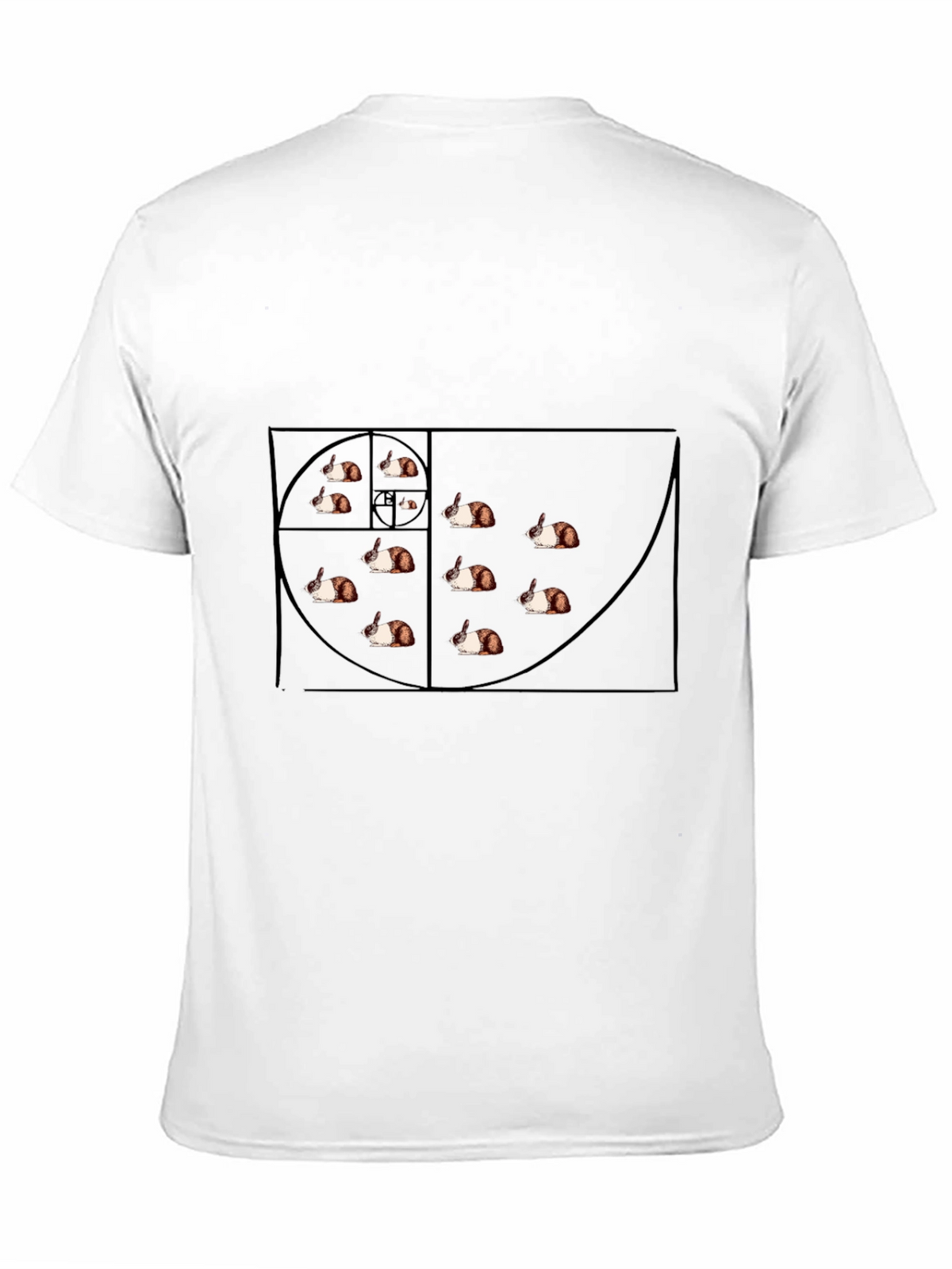 Fibonacci Guinea Pig T-Shirt - Spiraling Style
