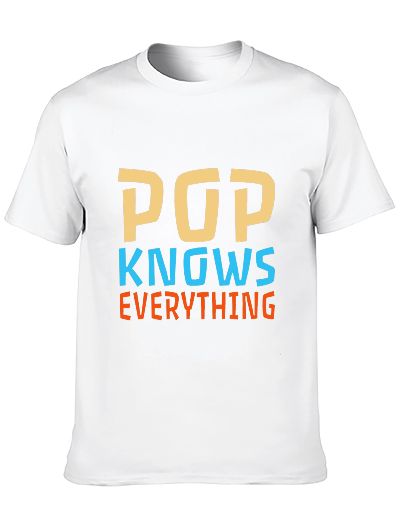 Pop Knows Everything Black Graphic T-Shirt