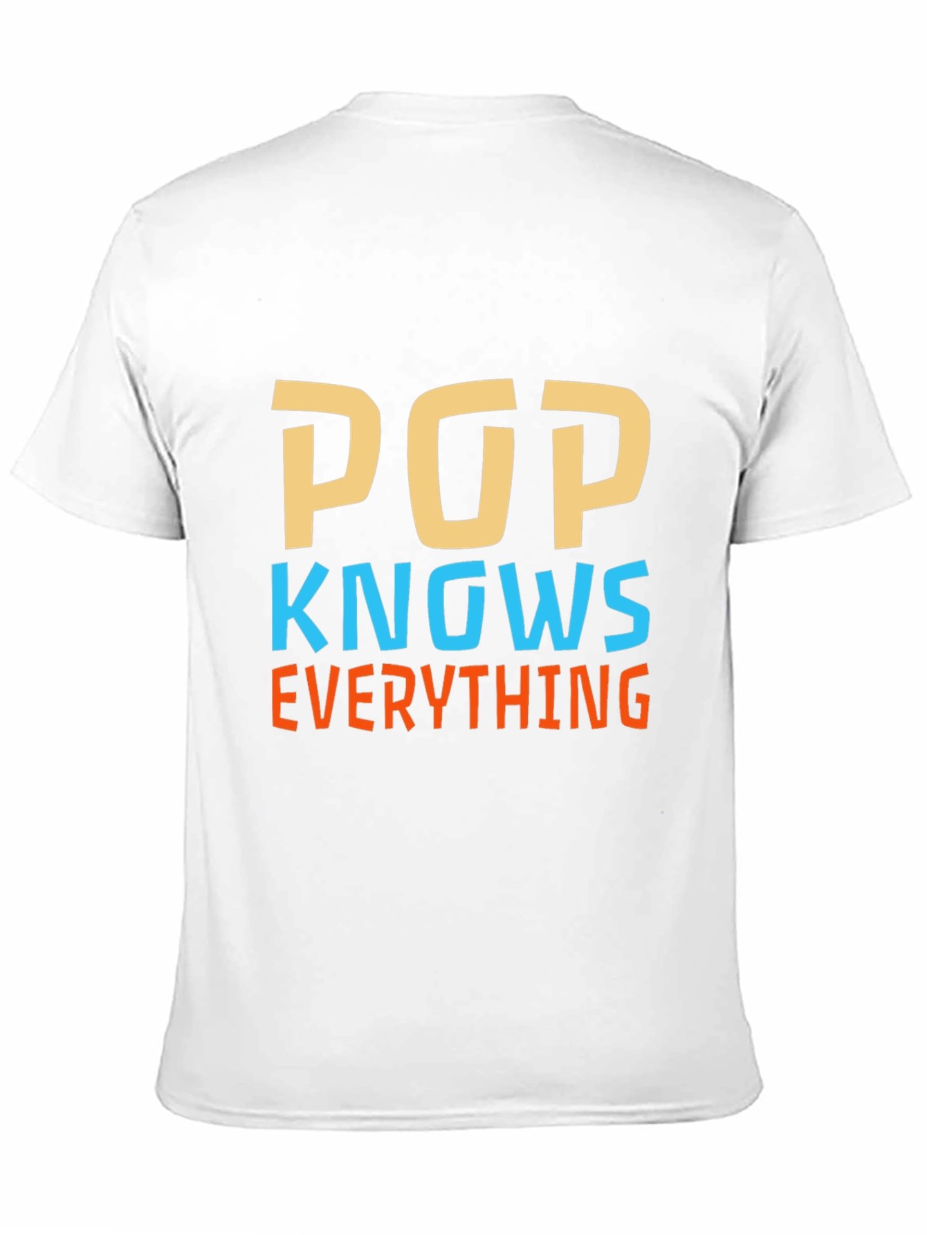 Pop Knows Everything Black Graphic T-Shirt