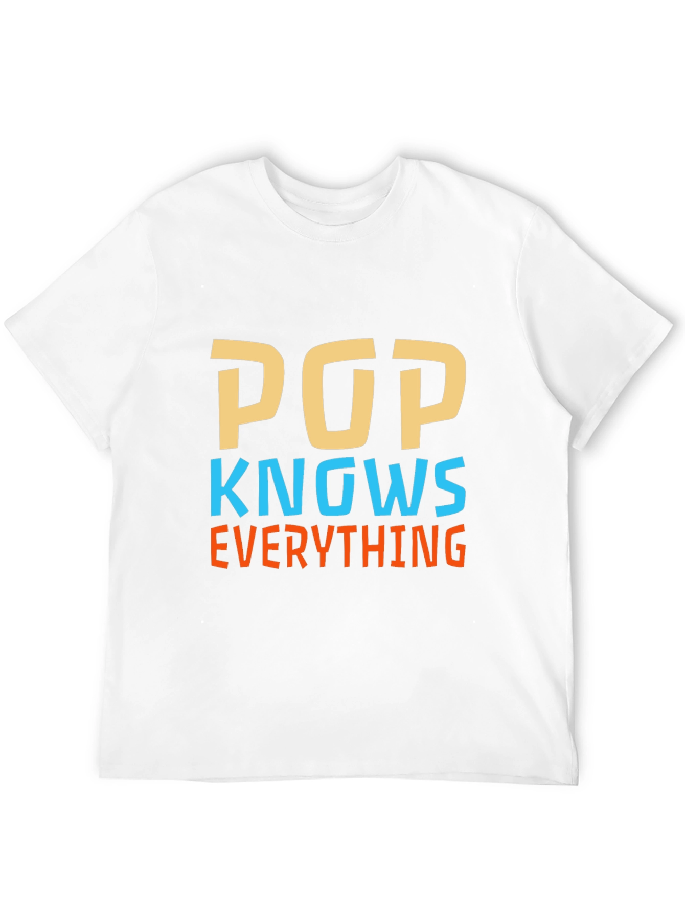 Pop Knows Everything Black Graphic T-Shirt
