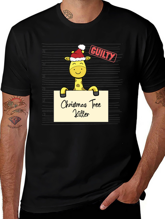 Christmas Tree Killer Giraffe Tee