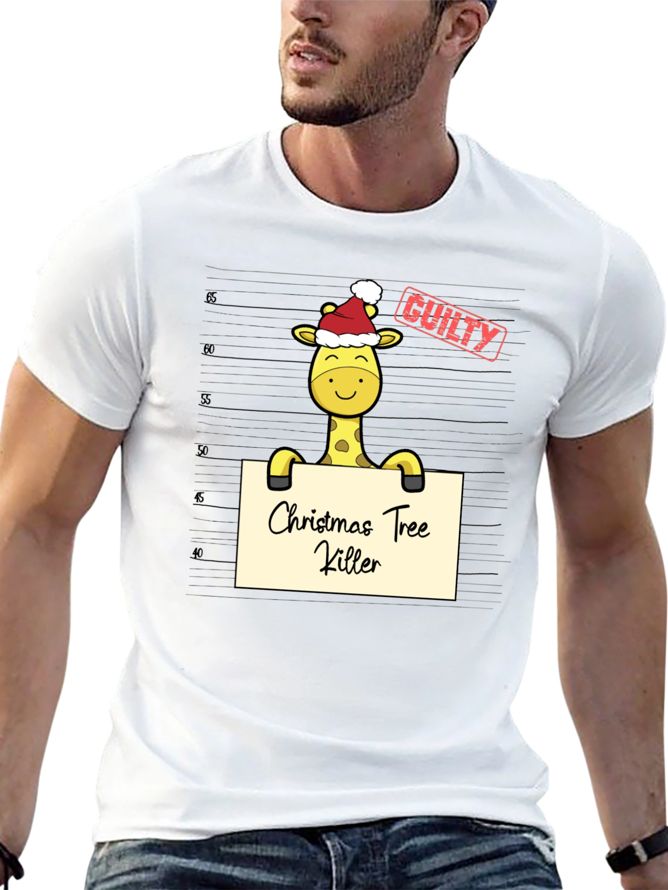 Christmas Tree Killer Giraffe Tee